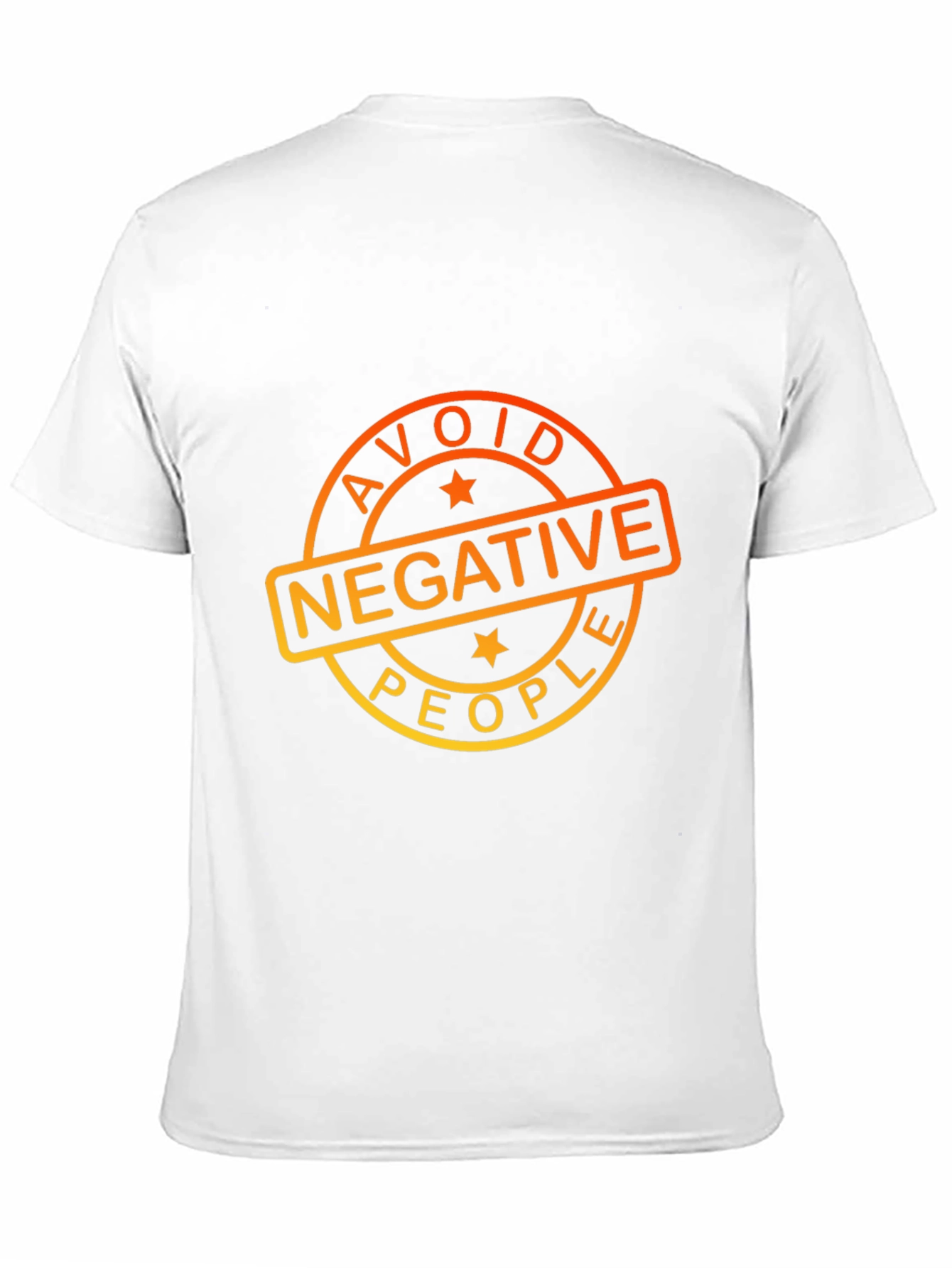 Black Avoid Negative People Graphic T-Shirt view 11