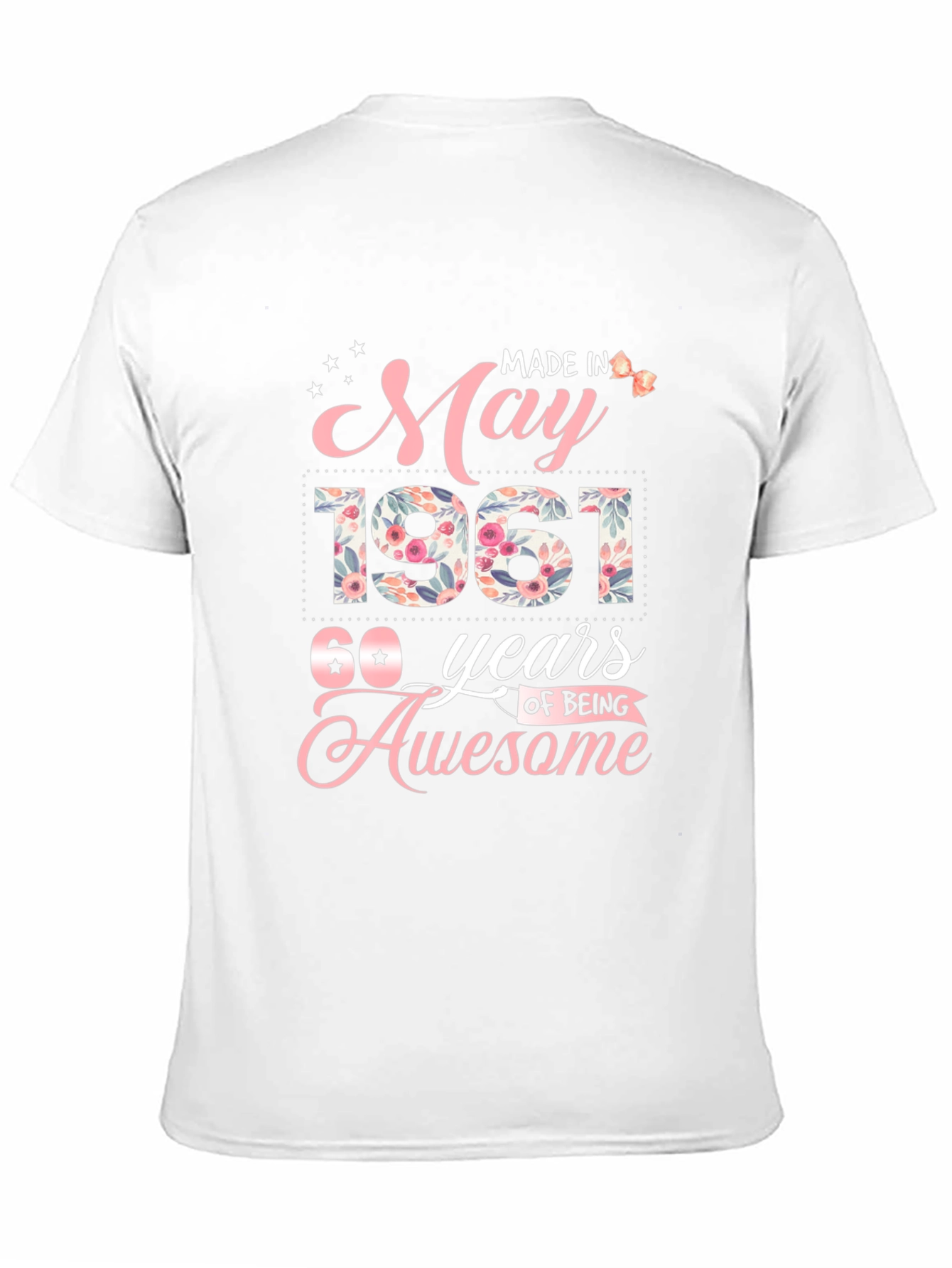 Black May 1961 60th Birthday Awesome T-Shirt view 11