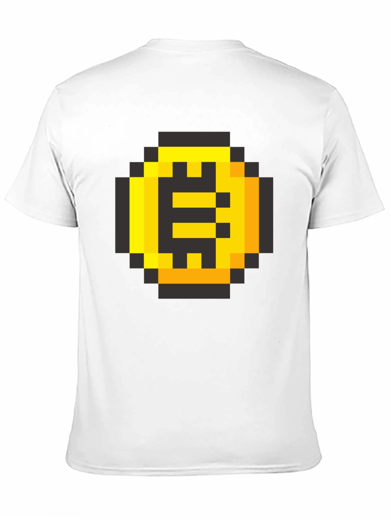 Black Pixel Gold Coin Black Tee - Retro Gaming Shirt view 11