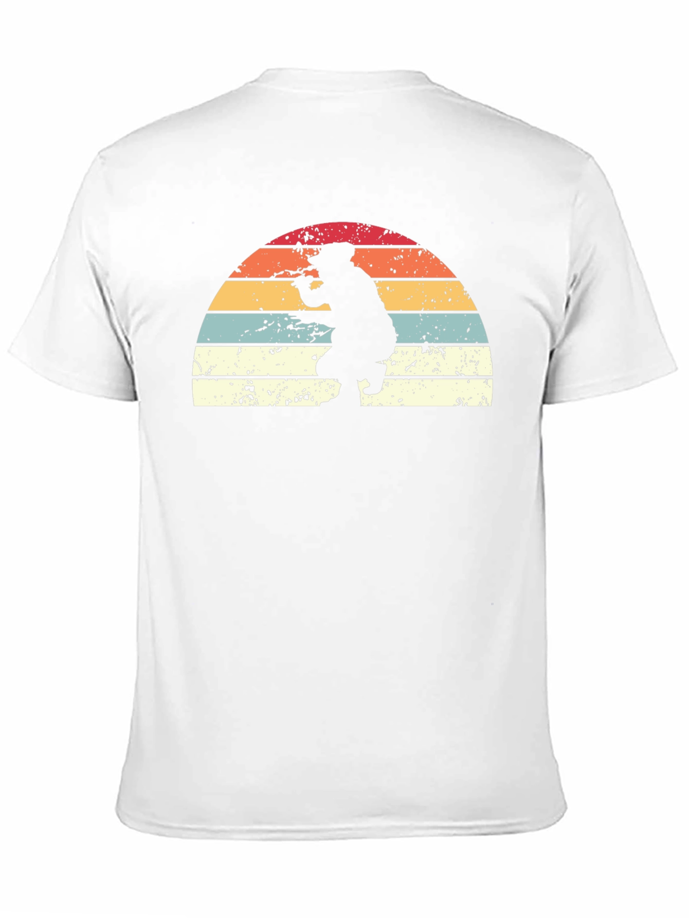 Black Retro Sunset Silhouette Graphic Tee - Black view 11