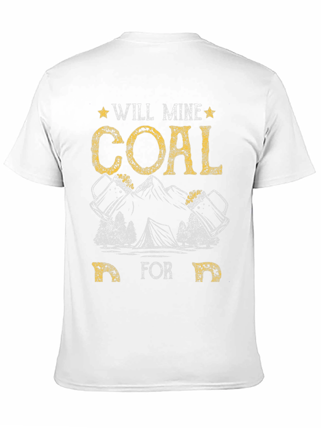 Black Will Mine Coal for Beer Funny T-Shirt view 11
