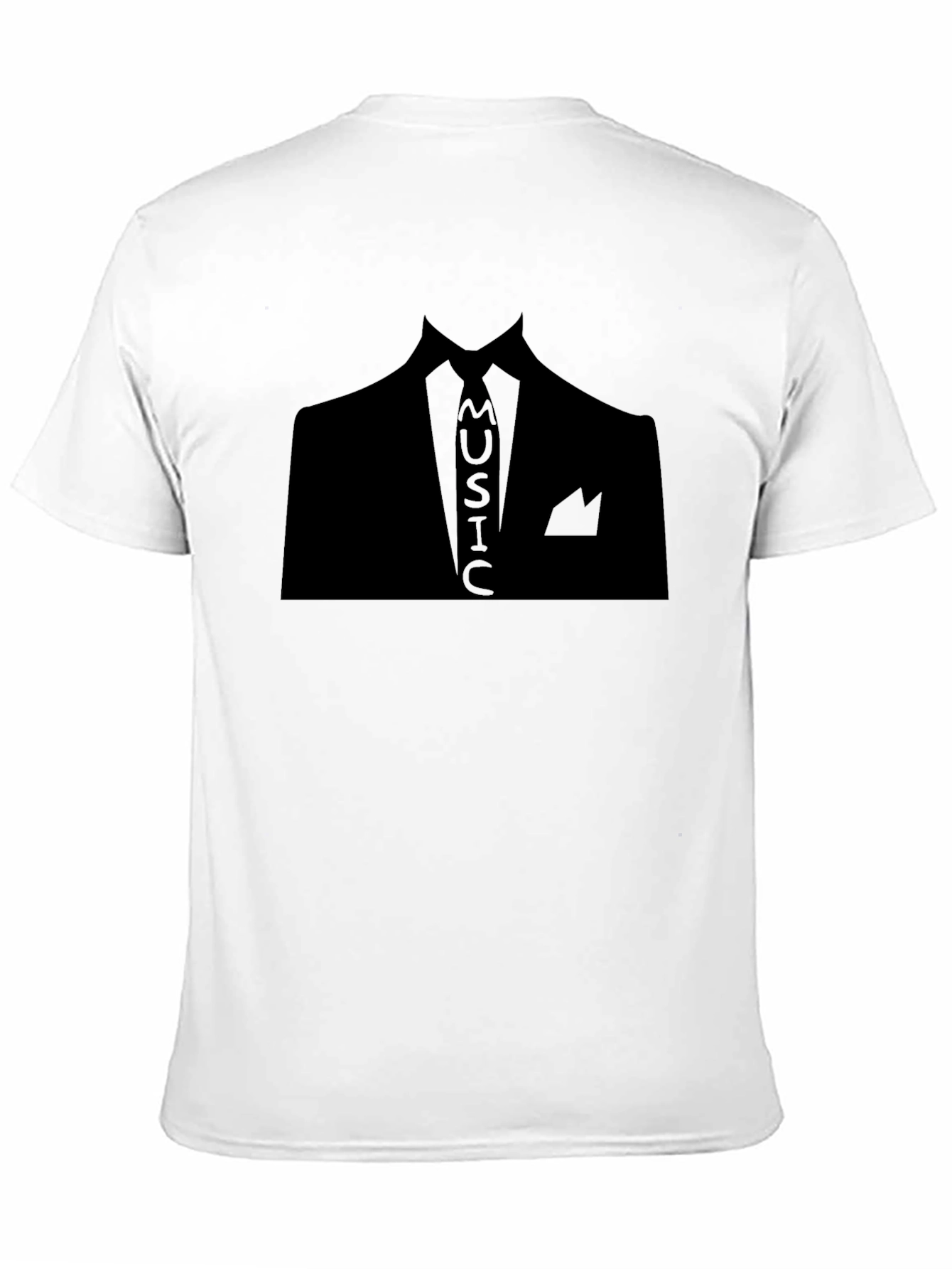 Black Music Suit Black Graphic Tee view 11