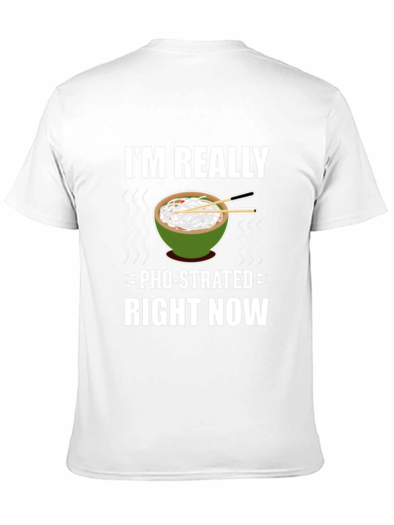 Black Pho-strated T-Shirt: Funny Noodle Soup Tee view 11