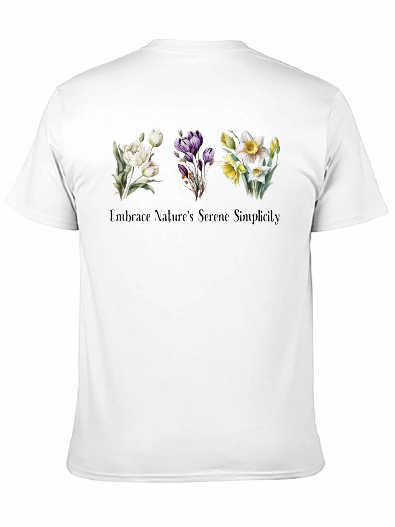 Black Nature's Serene Simplicity T-Shirt view 11