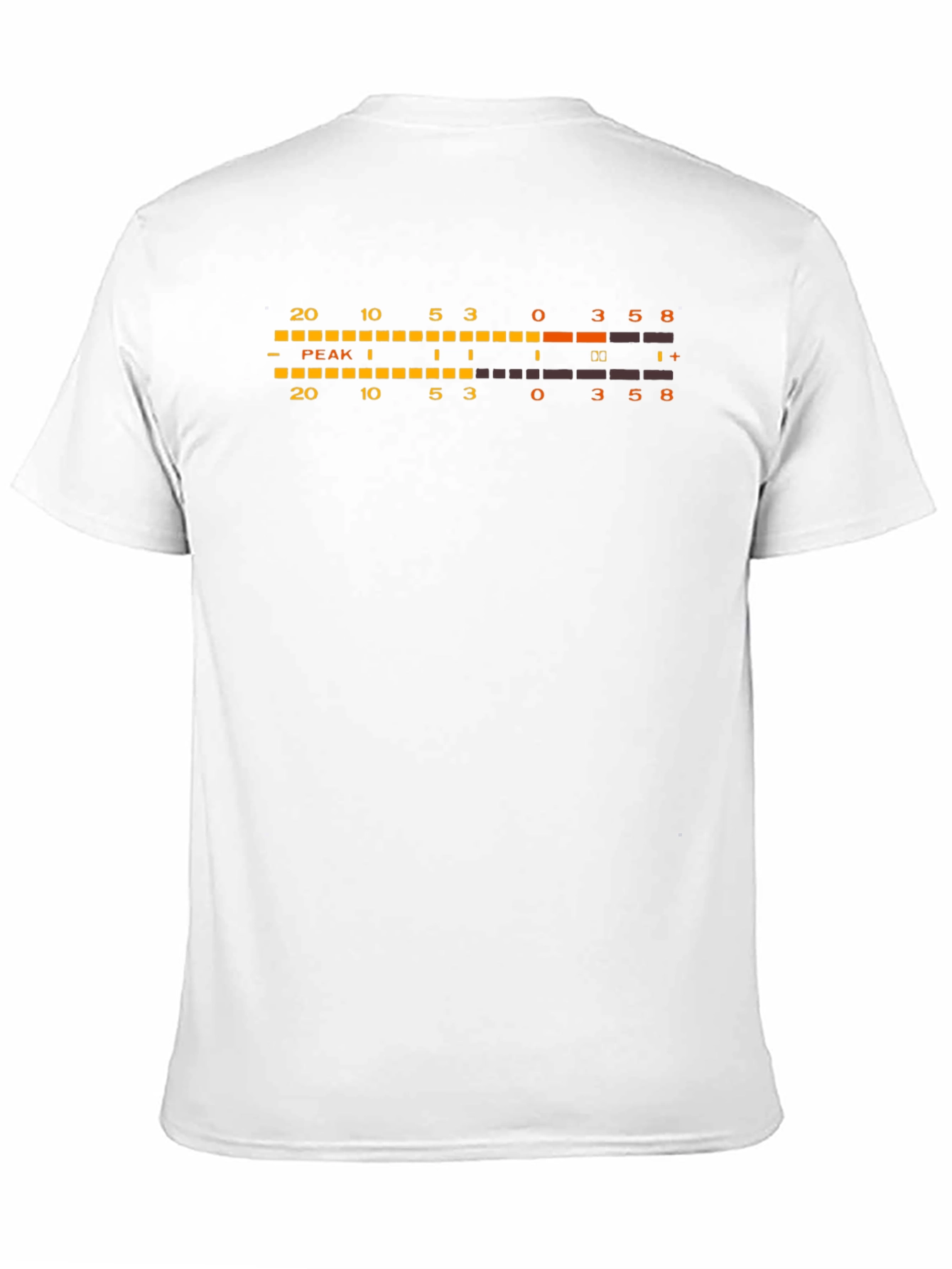 Black Audio Level Meter Graphic T-Shirt view 11
