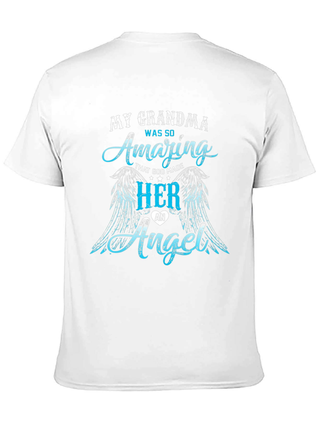 Black My Grandma Was So Amazing Angel Wings T-Shirt view 11