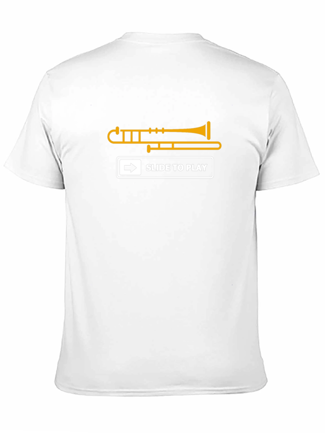 Black Slide to Play Trombone T-Shirt view 11