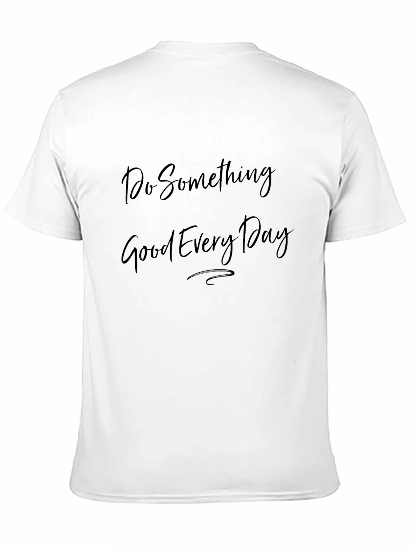 Black Inspirational 'Do Something Good' Black T-Shirt view 11