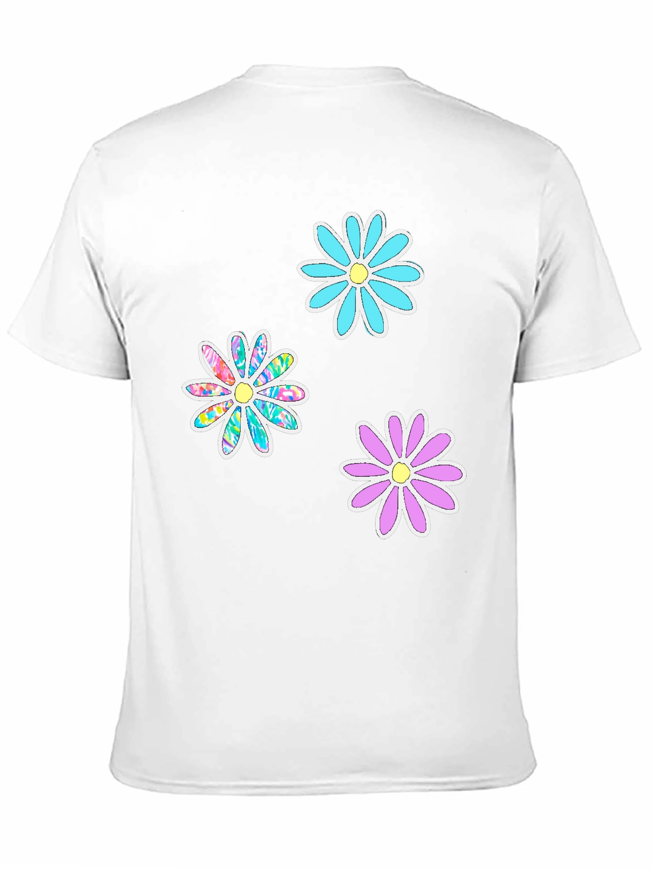 Black Floral Print Black T-Shirt view 11