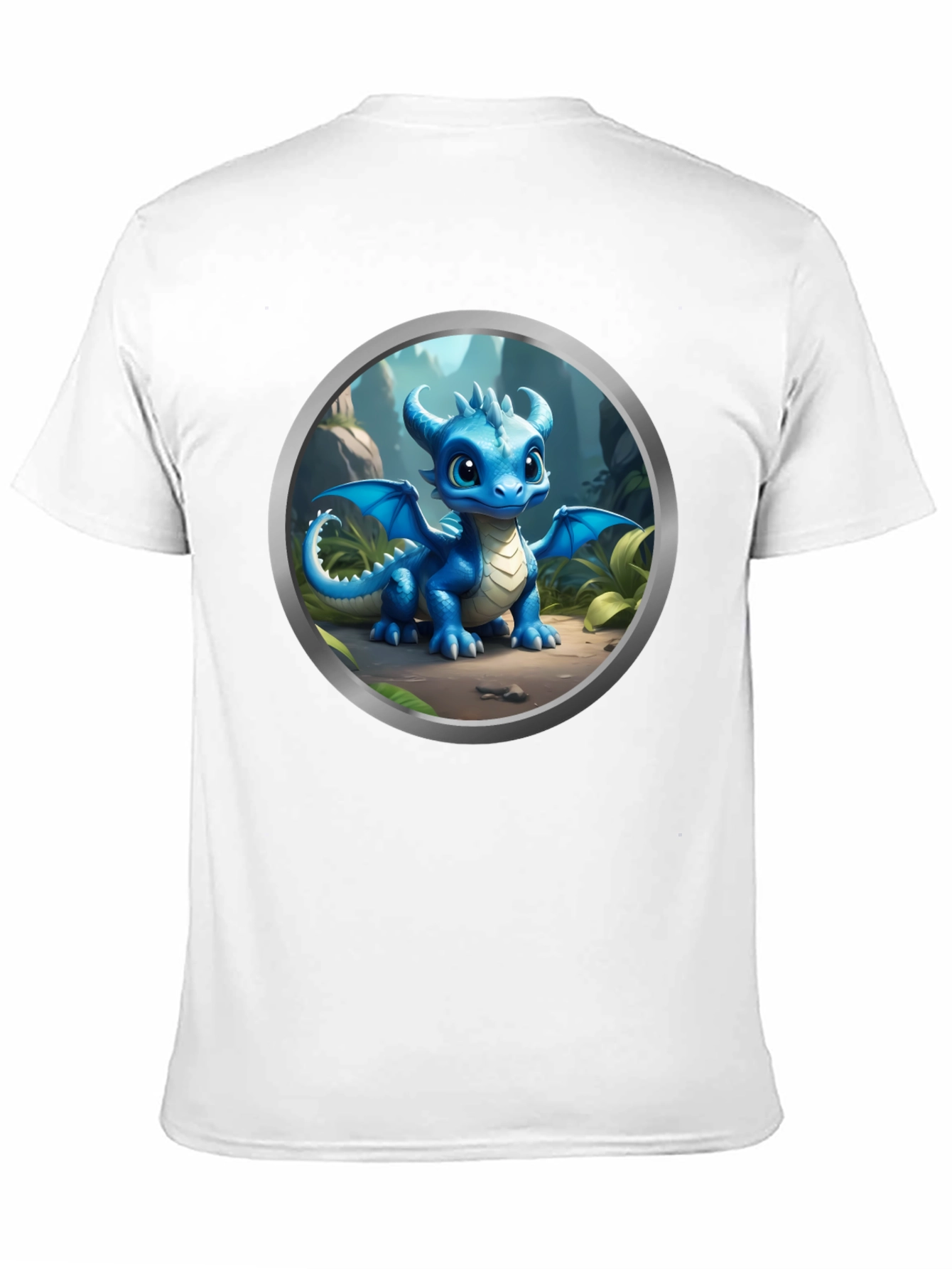 Black Cute Dragon Graphic Tee view 11