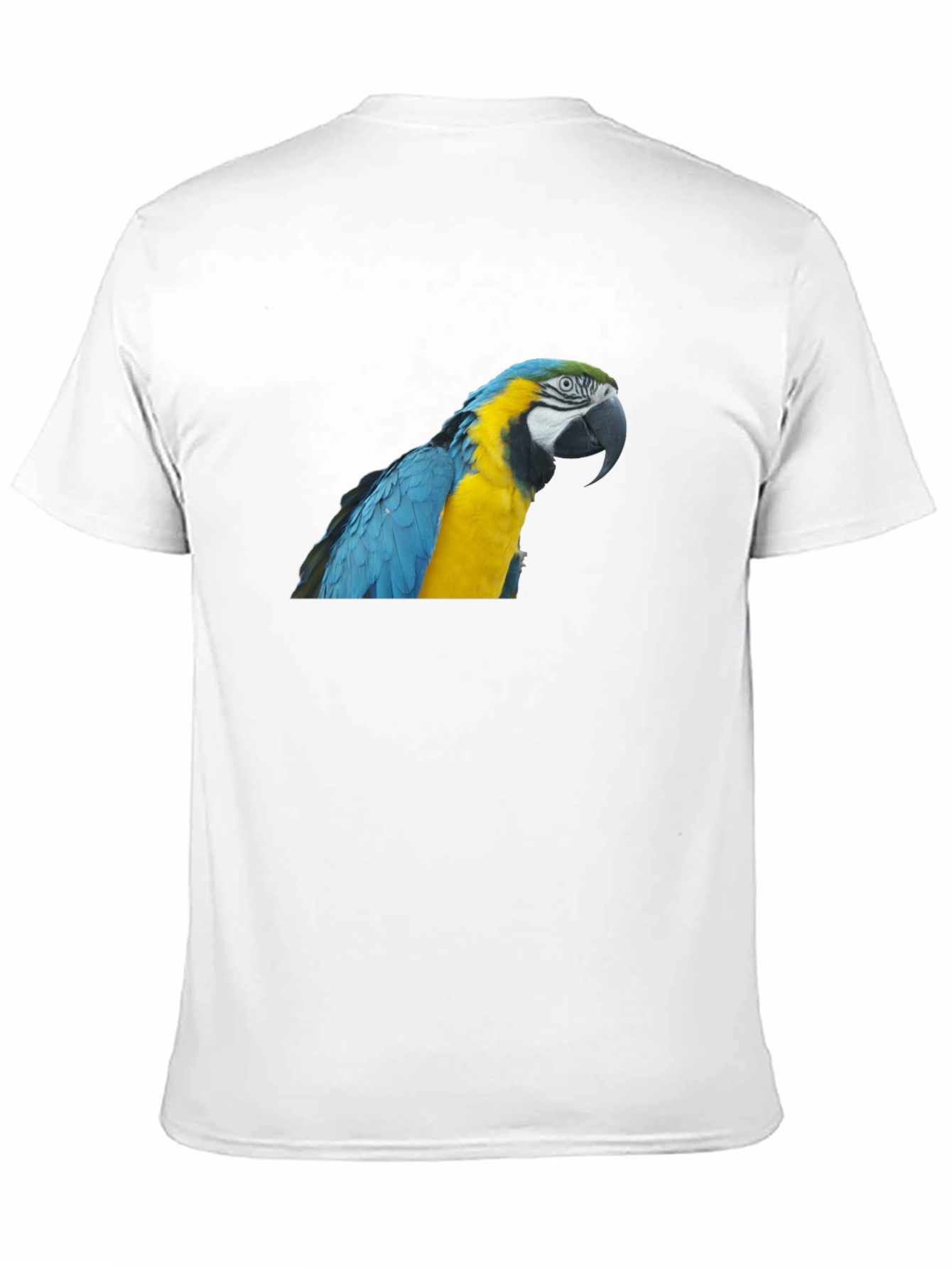 Black Parrot Graphic T-Shirt - Men's Crew Neck Tee view 11