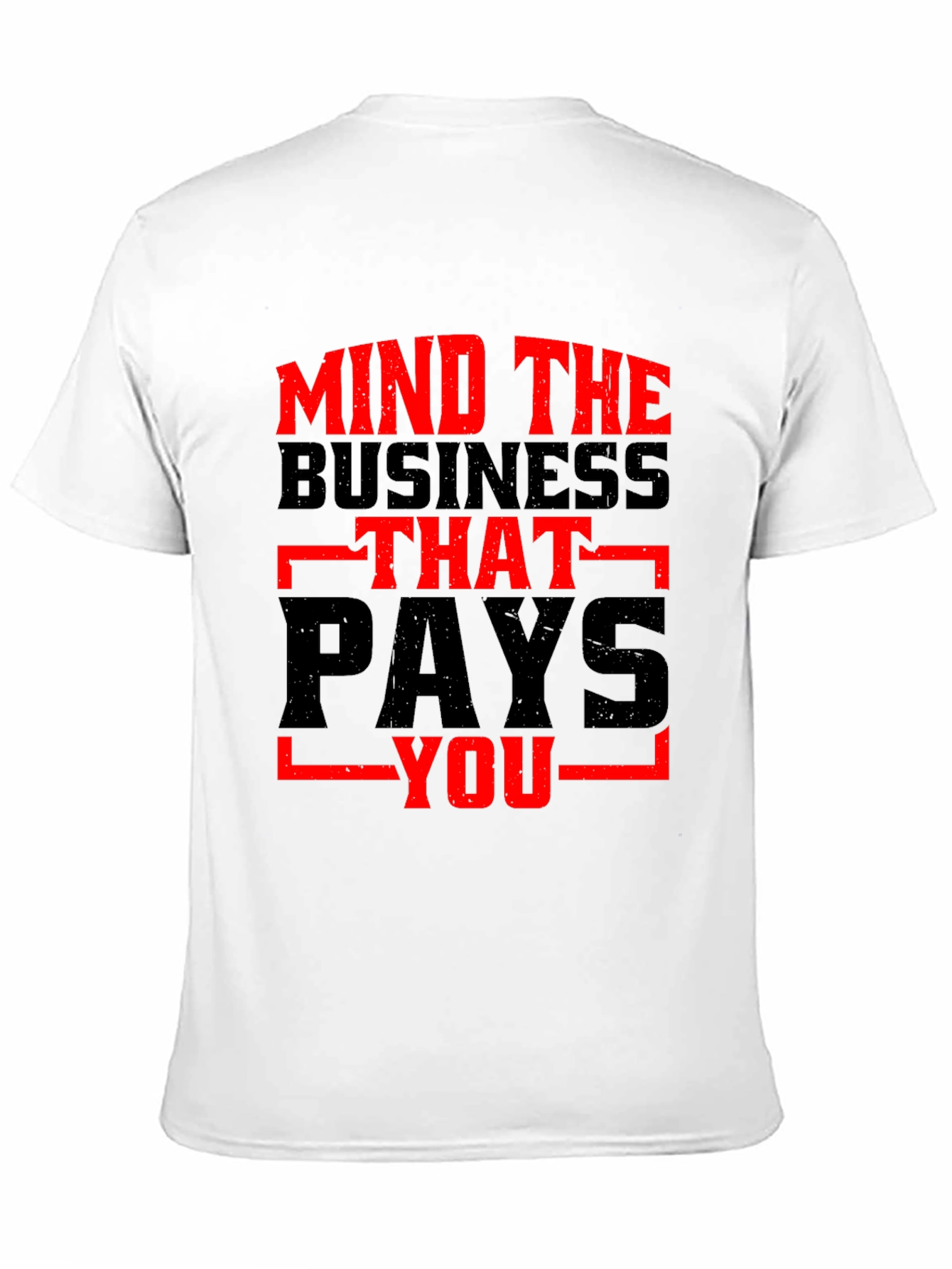 Black Mind the Business Graphic Tee - Bold Black Shirt view 11