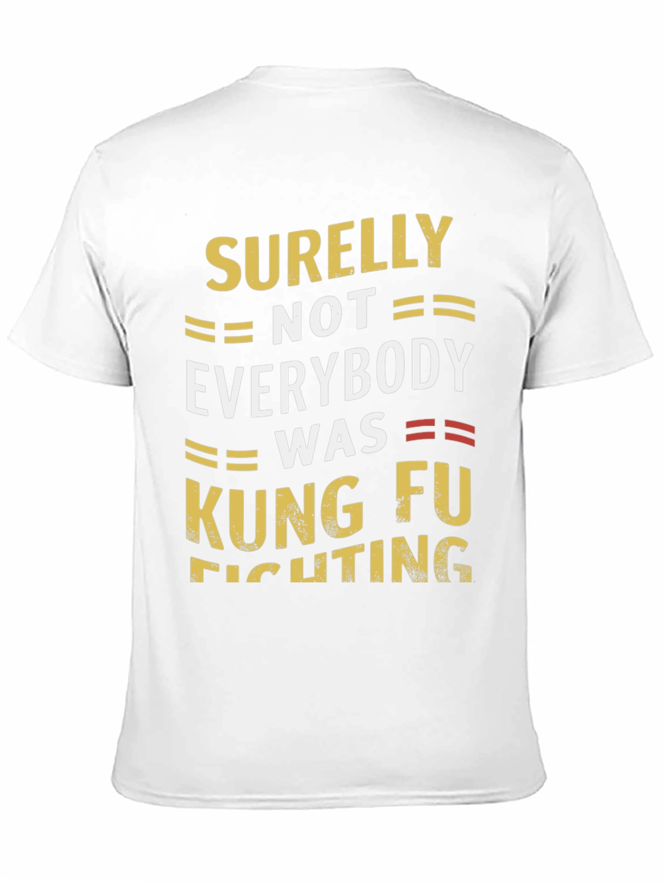 Black Kung Fu Fighting T-Shirt Funny Slogan Tee view 11
