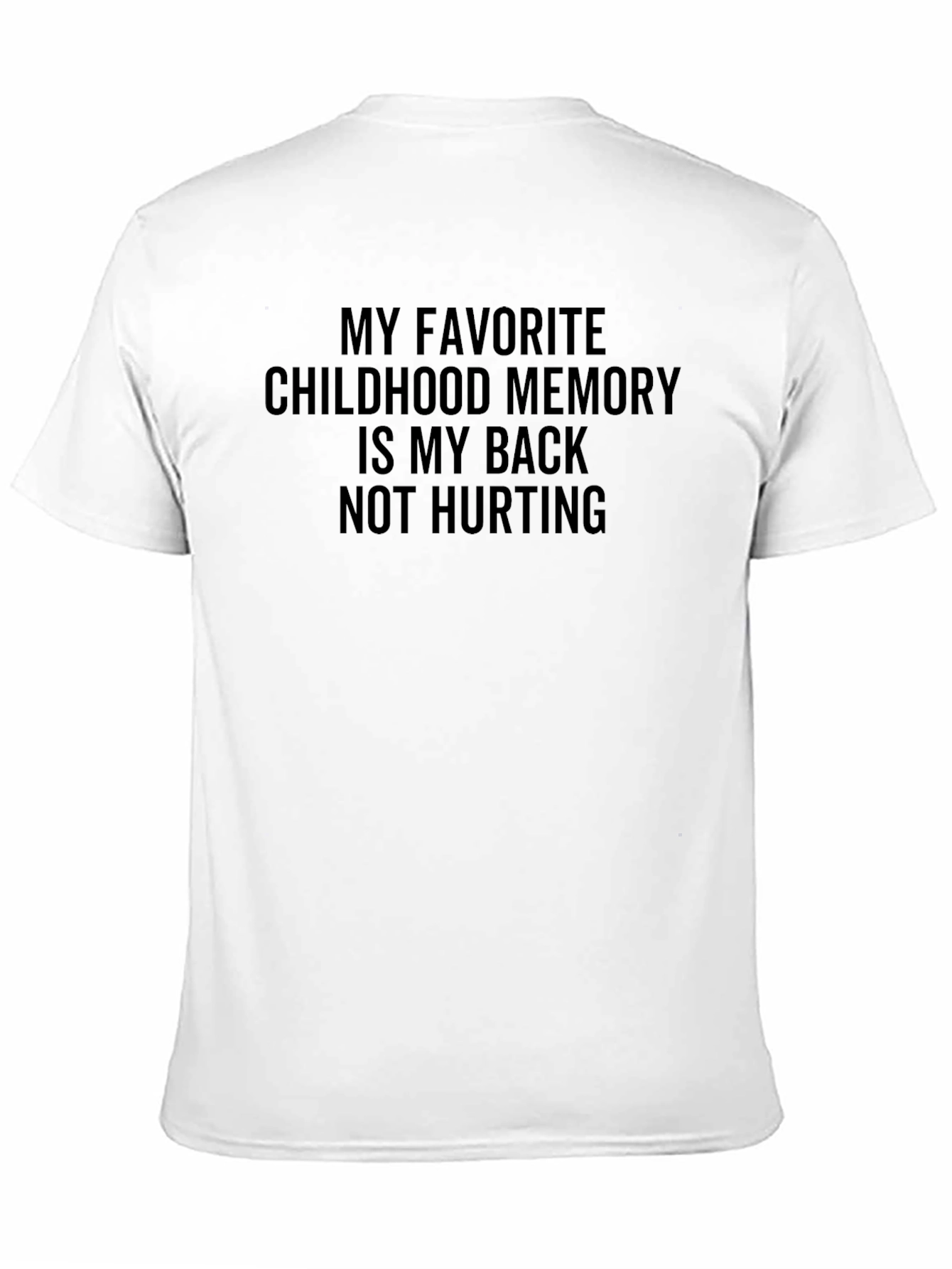 Black Funny Back Pain Relief T-Shirt view 11
