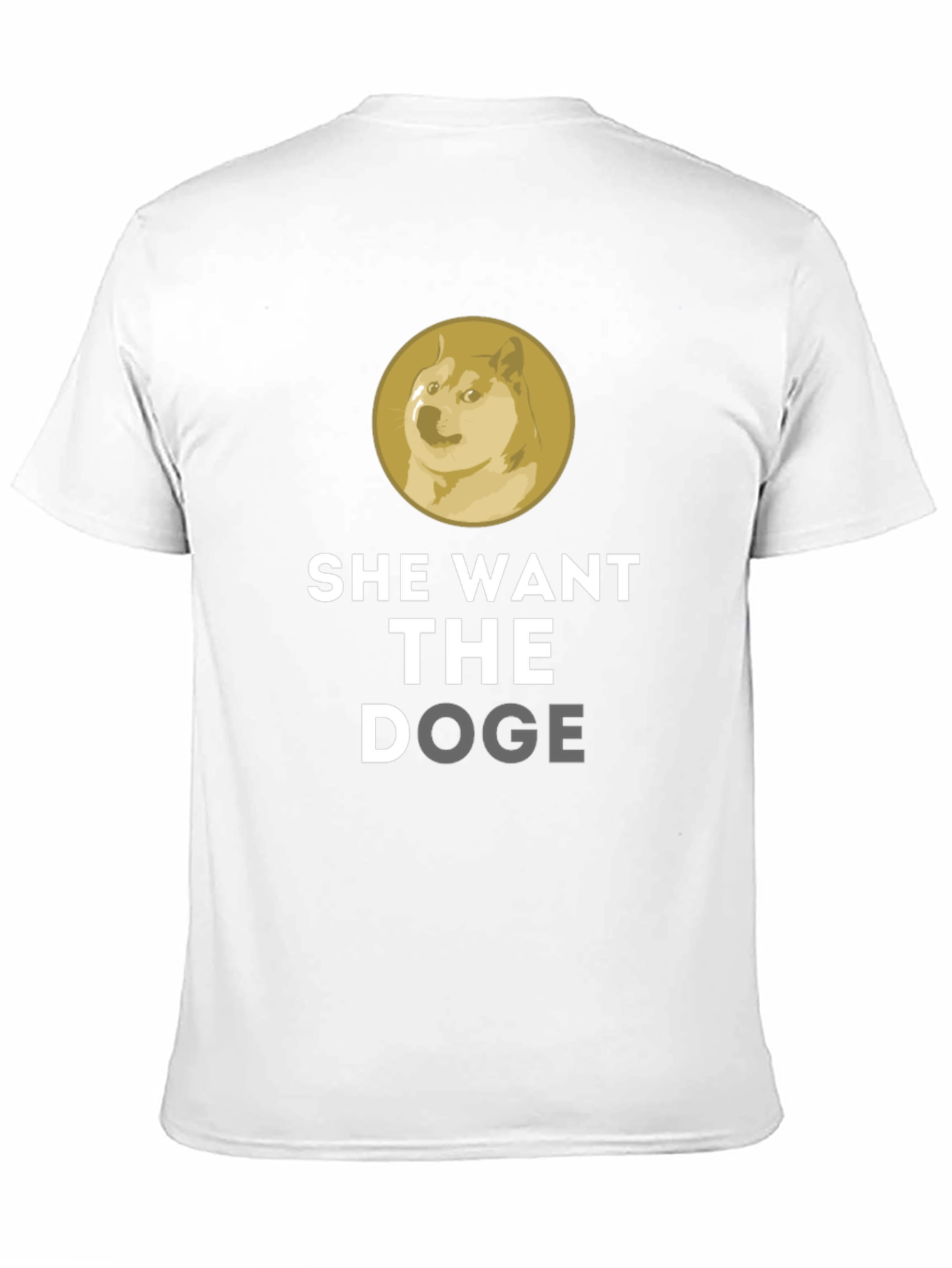 Black She Want The Doge Funny Meme T-Shirt view 11