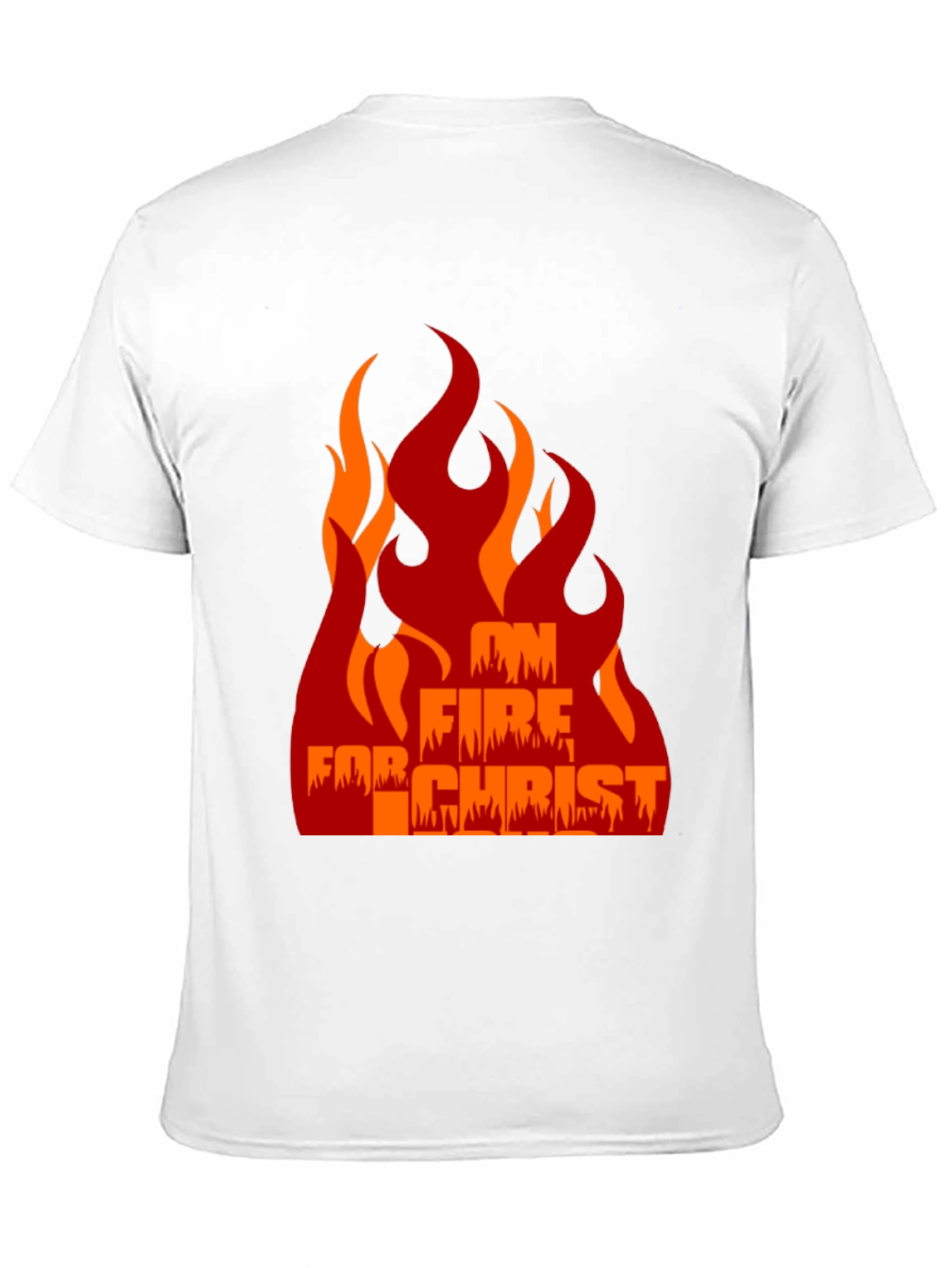 Black On Fire For Christ Graphic Tee view 11