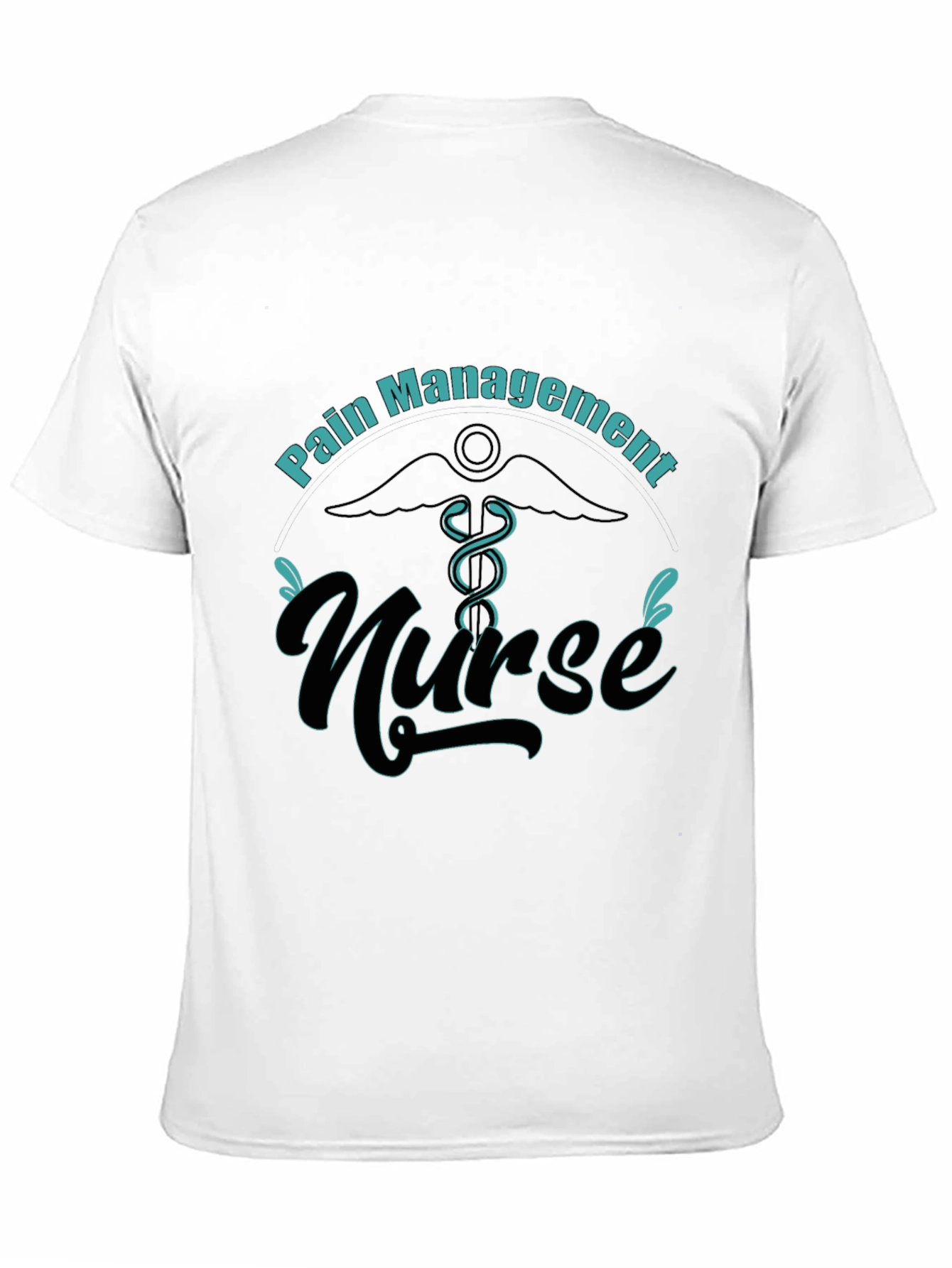 Black Pain Management Nurse T-Shirt view 11