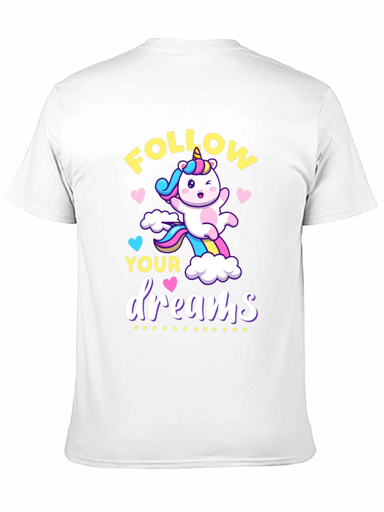 Black Follow Your Dreams Unicorn Graphic Tee view 11