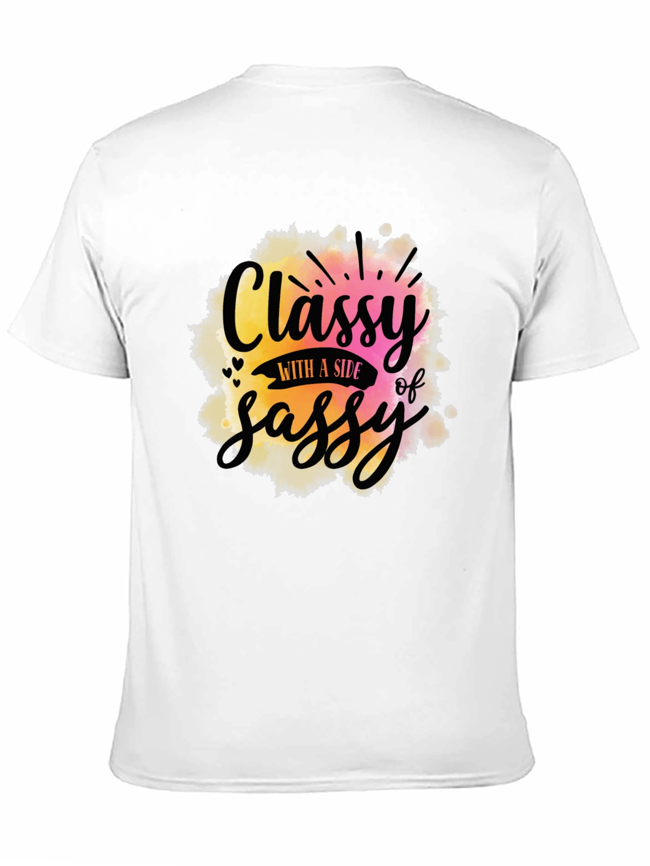 Black Classy With A Side of Sassy Graphic Tee view 11