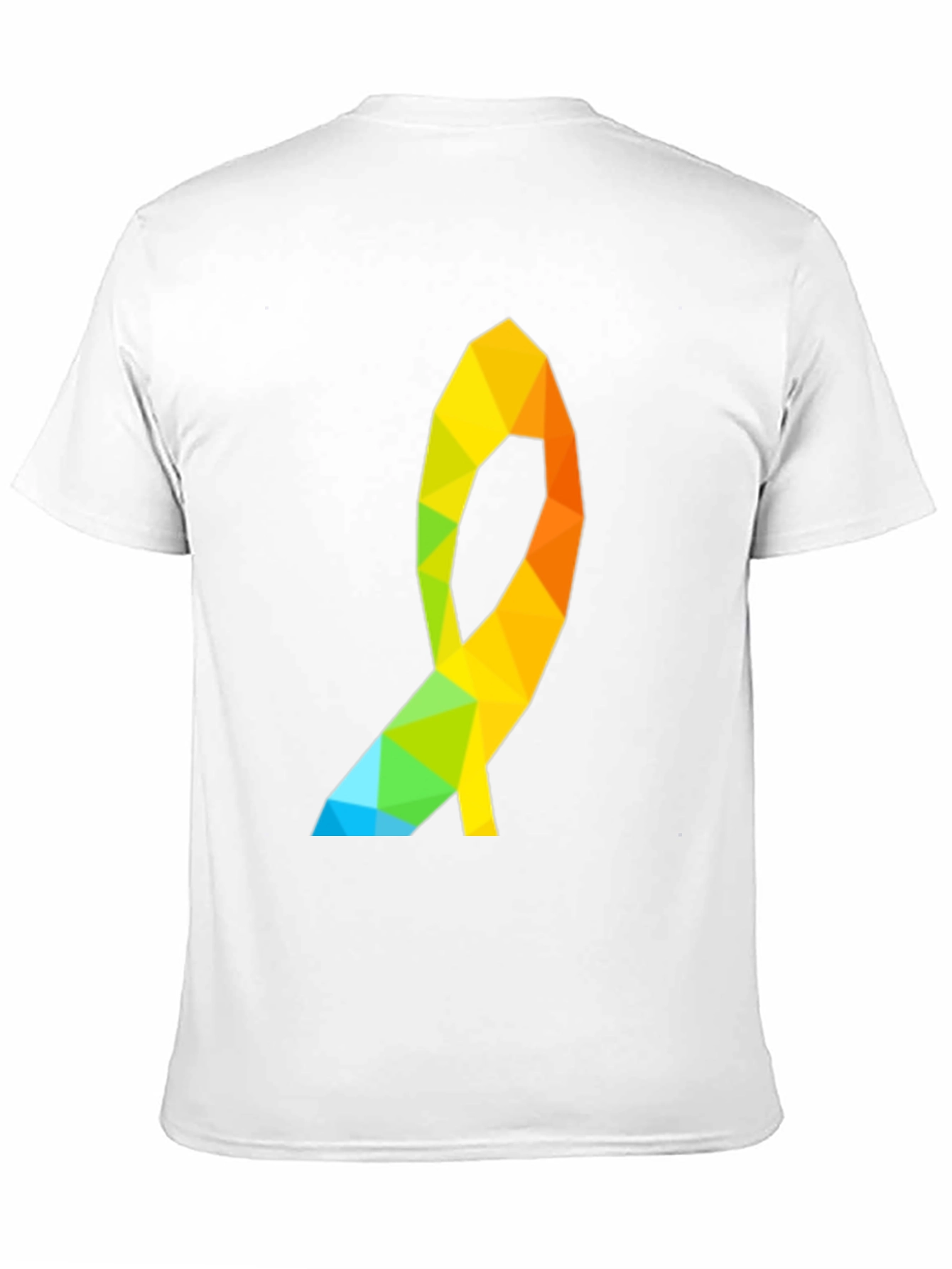 Black Geometric Ribbon Graphic Tee - Modern Casual Style view 11