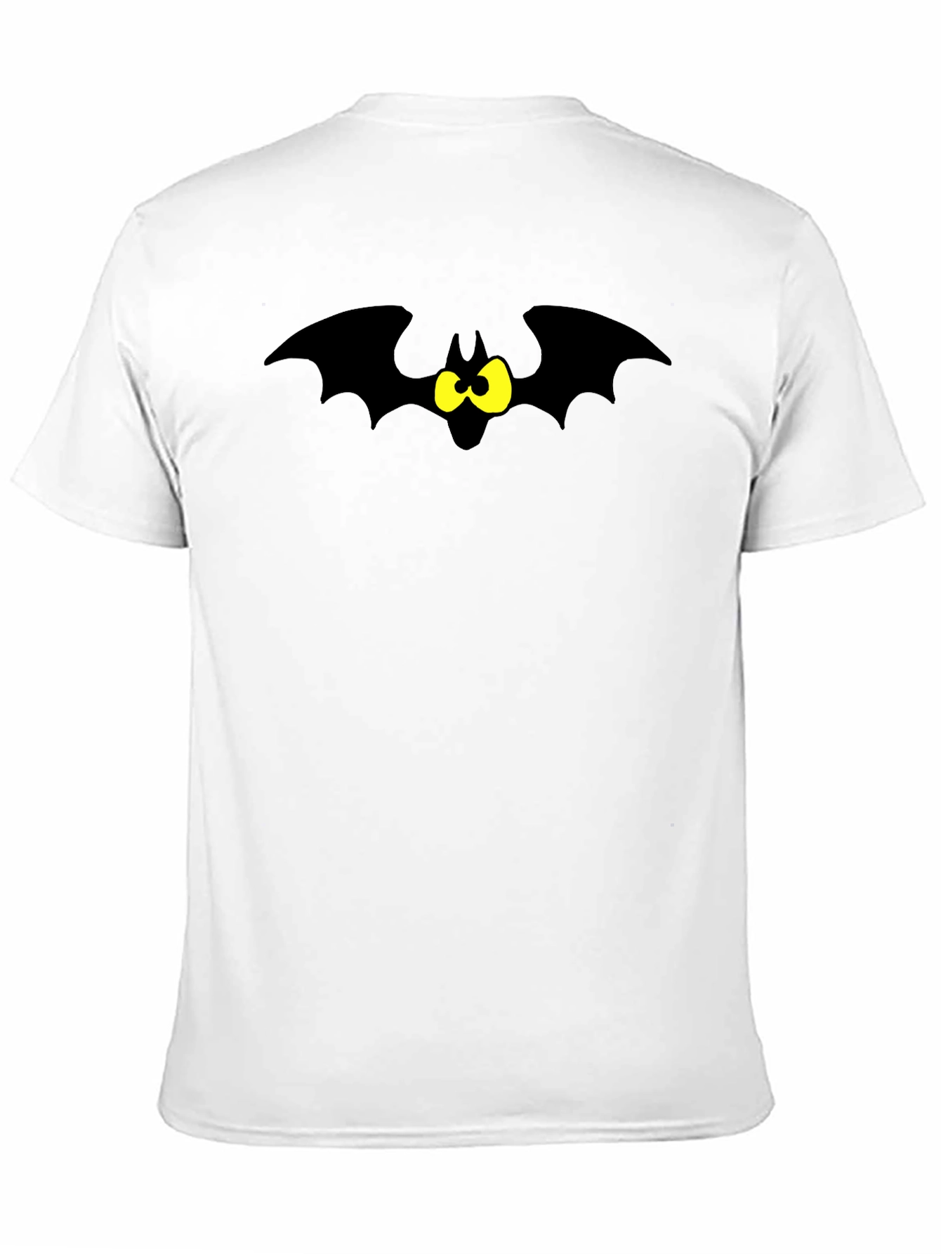 Black Cartoon Bat Graphic Tee - Black T-Shirt view 11