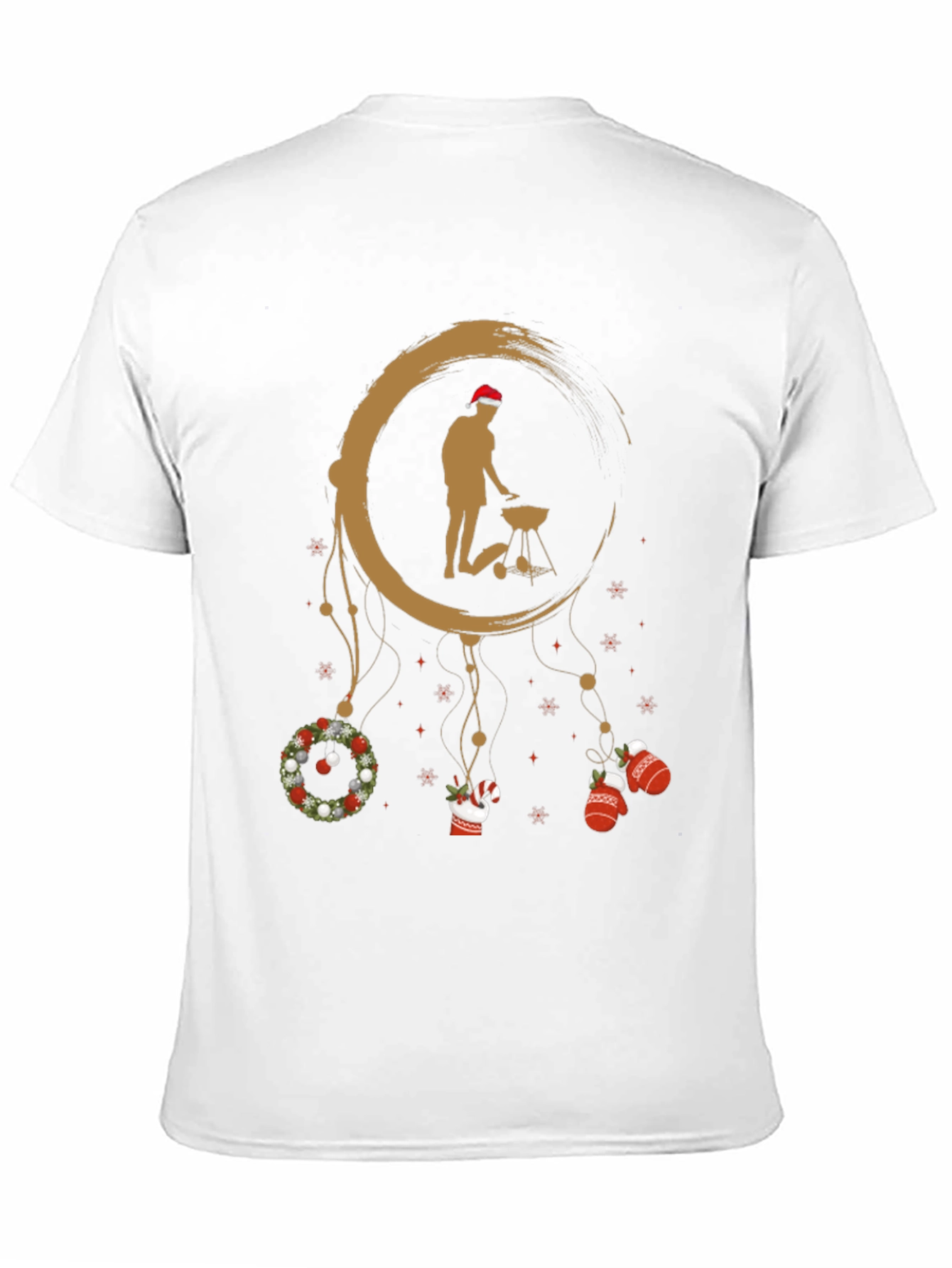 Black Holiday BBQ T-Shirt - Grill Master Dreamcatcher view 11