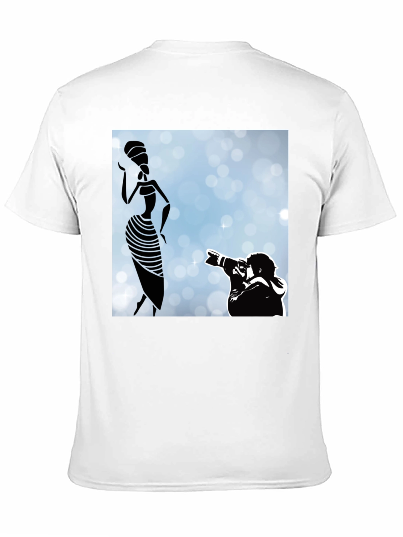 Black Stylish Black Graphic Tee - Fashion Photographer view 11