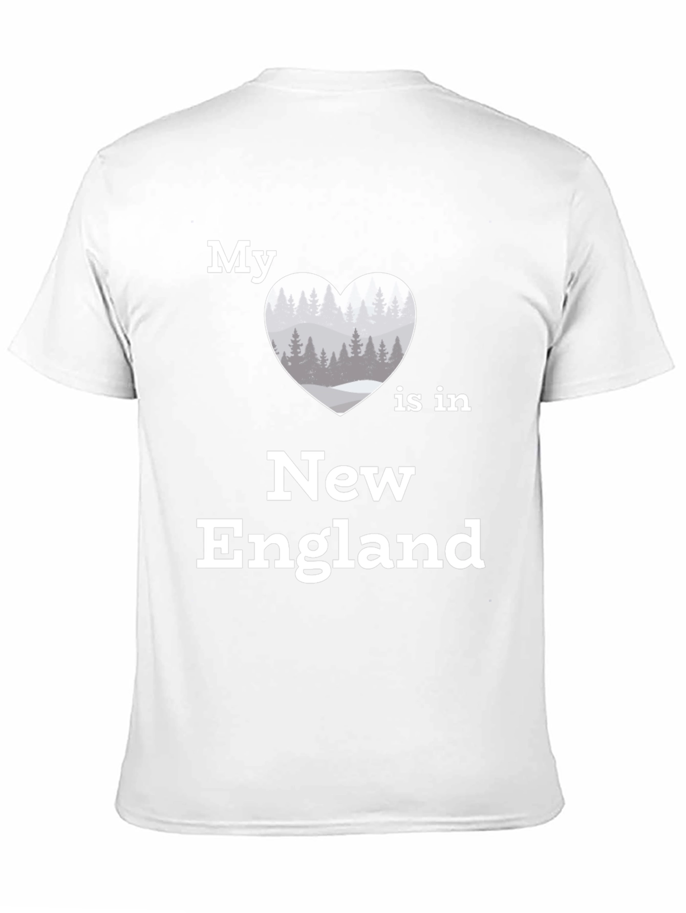 Black New England Love T-Shirt | Heart Graphic Tee view 11