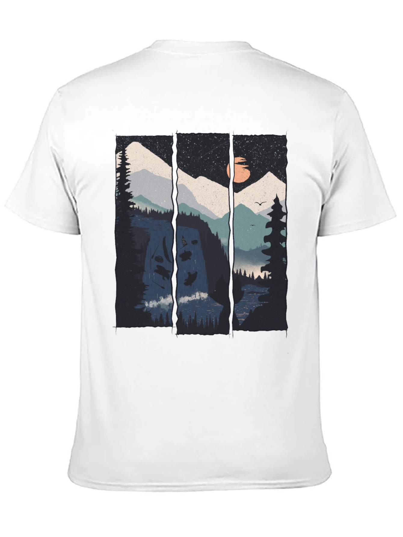 Black Mountain Vista Graphic Tee - Black Cotton Blend view 11