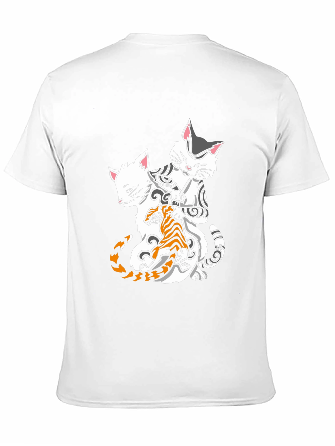 Black Cats & Tiger Graphic Tee - Cool Style view 11