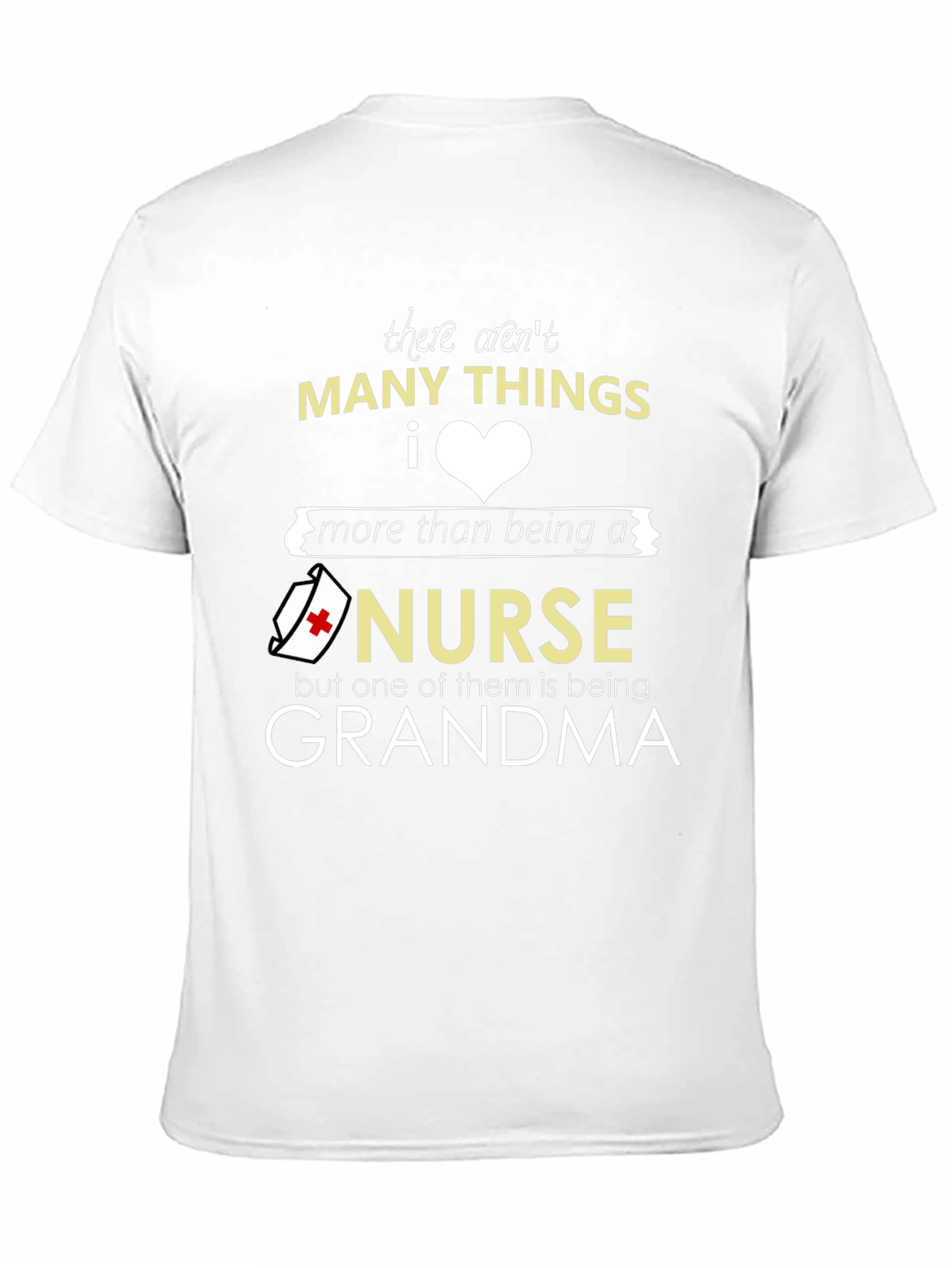 Black Nurse Grandma T-Shirt: Many Things I Love view 11