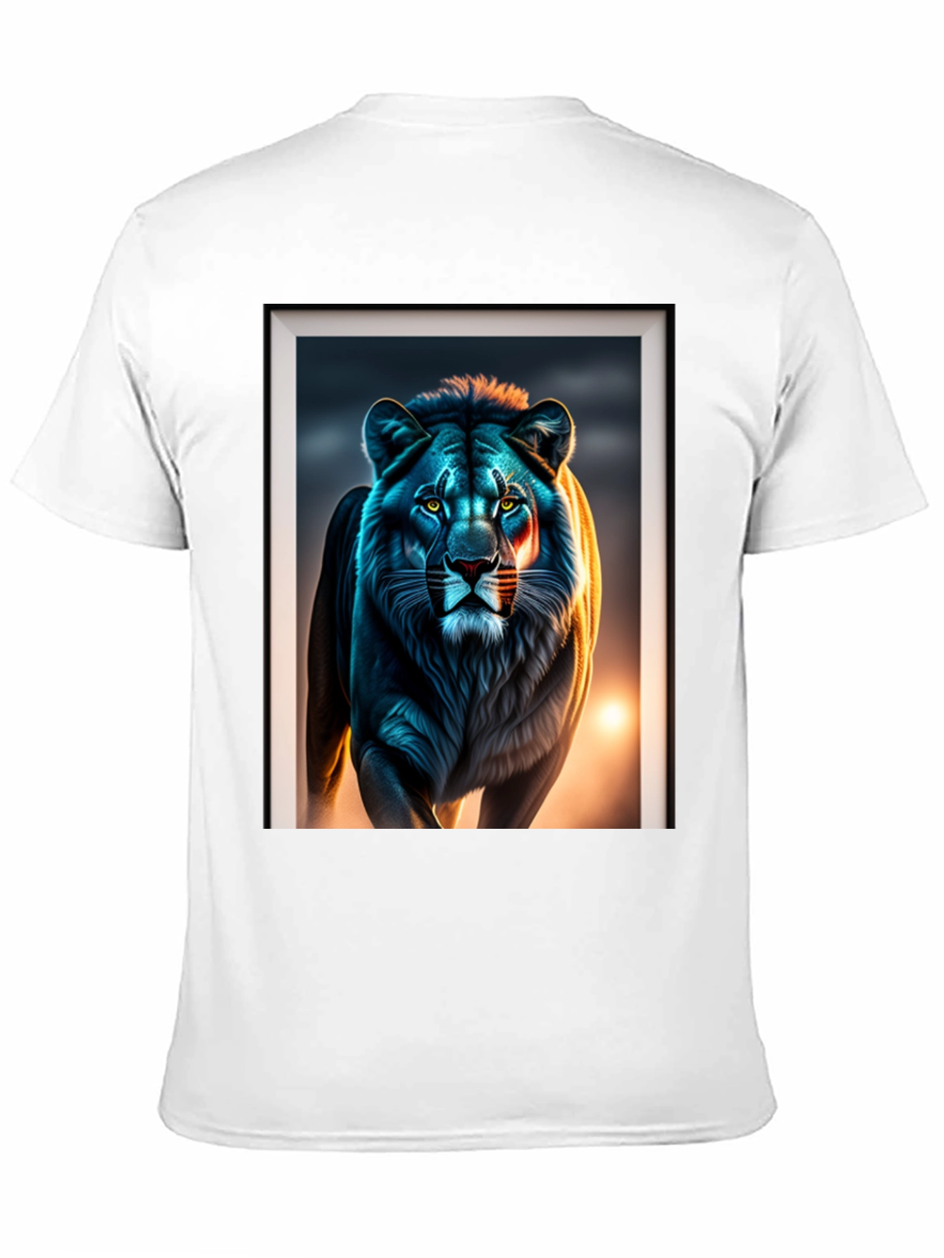 Black Lion Graphic Tee - Bold Animal Print view 11