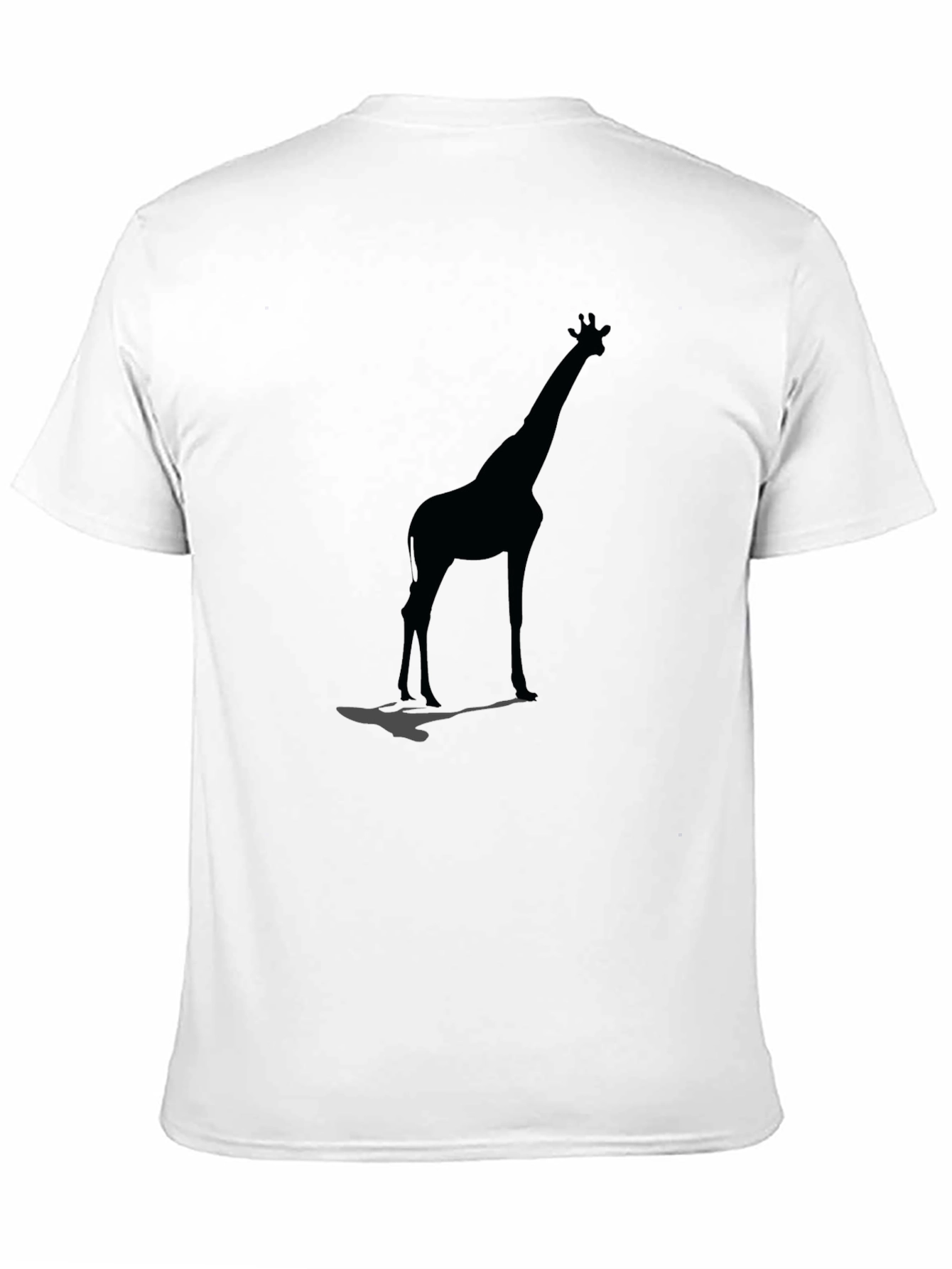Black Giraffe Silhouette Black Graphic Tee view 11