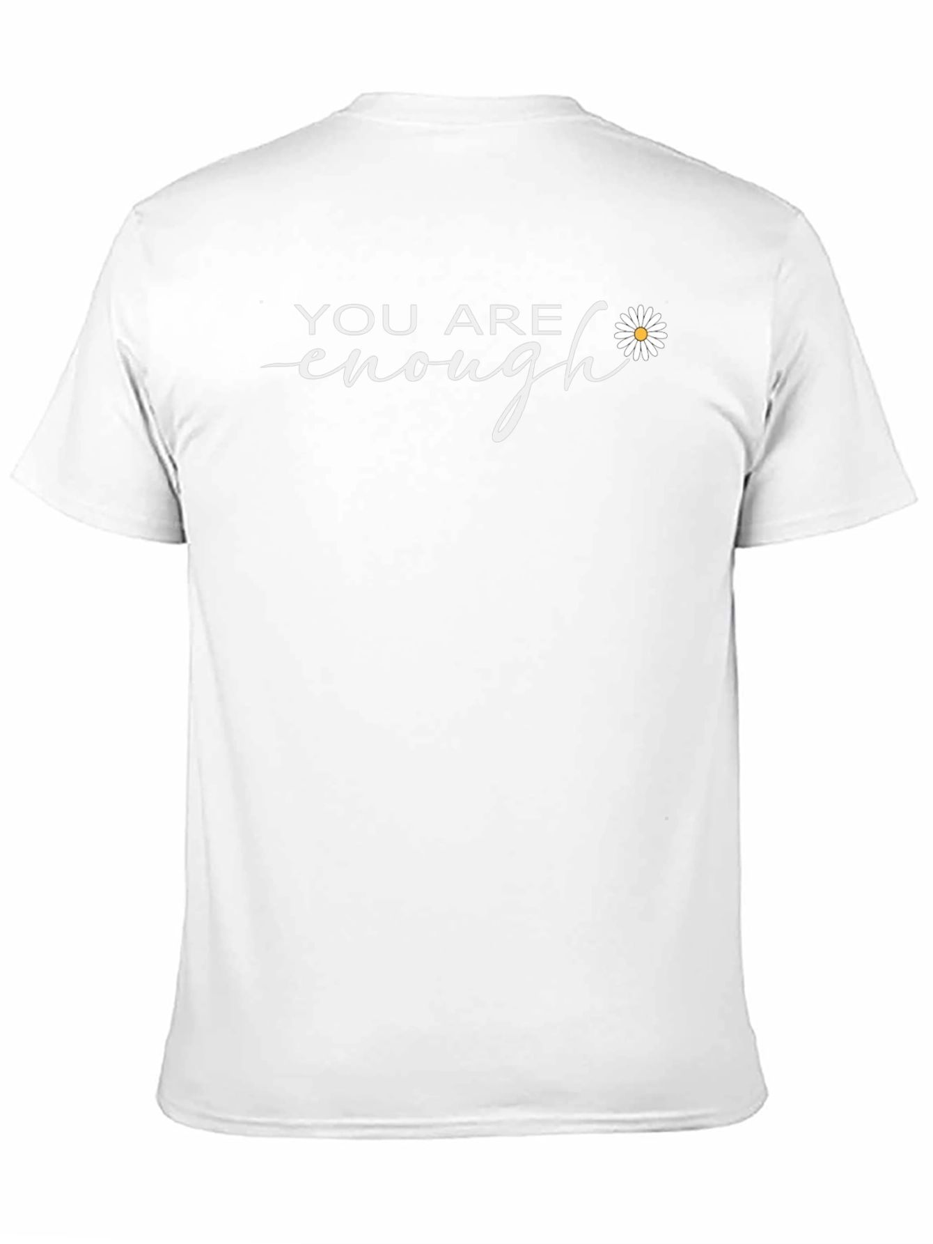 Black You Are Enough Graphic Tee - Inspiring Black T-Shirt view 11