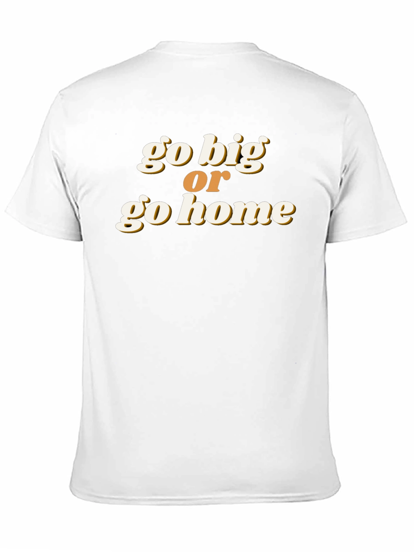 Black Go Big or Go Home Graphic Tee - Black Casual T-Shirt view 11