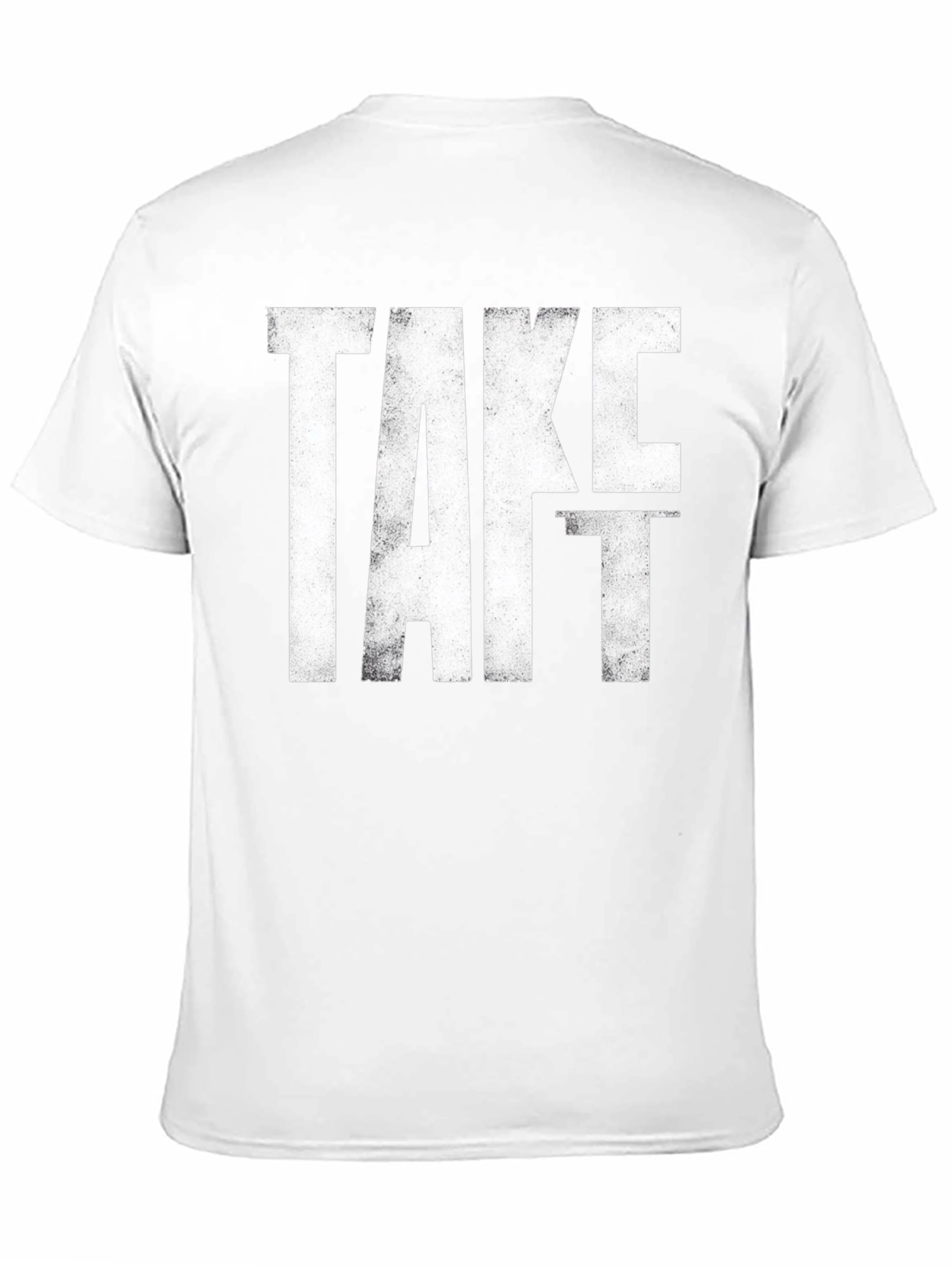 Black Take It Distressed Graphic Tee - Black Cotton T-Shirt view 11