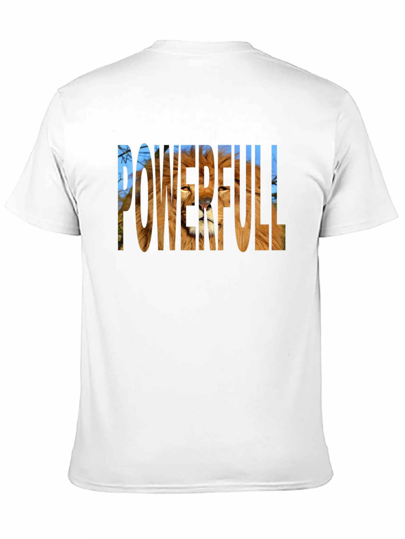 Black Powerful Lion Graphic T-Shirt - Black view 11