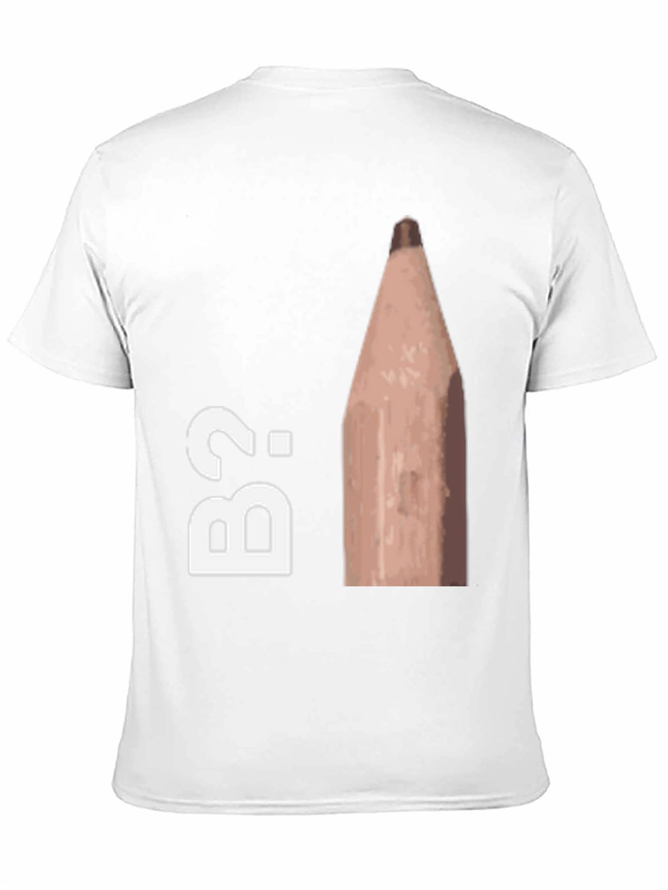 Black B2 Pencil Humor Graphic Tee view 11