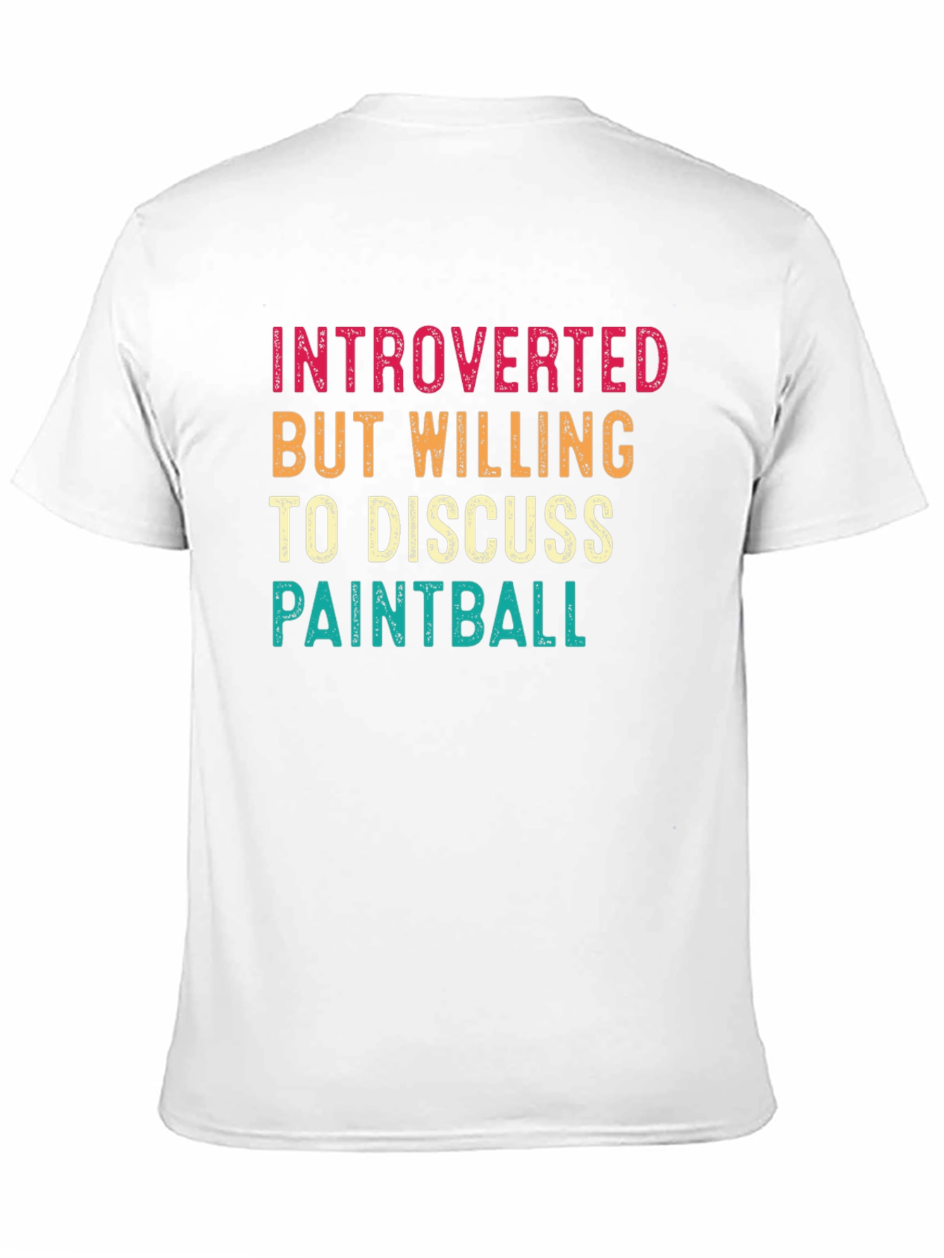 Black Introverted Paintball Enthusiast Graphic Tee view 11