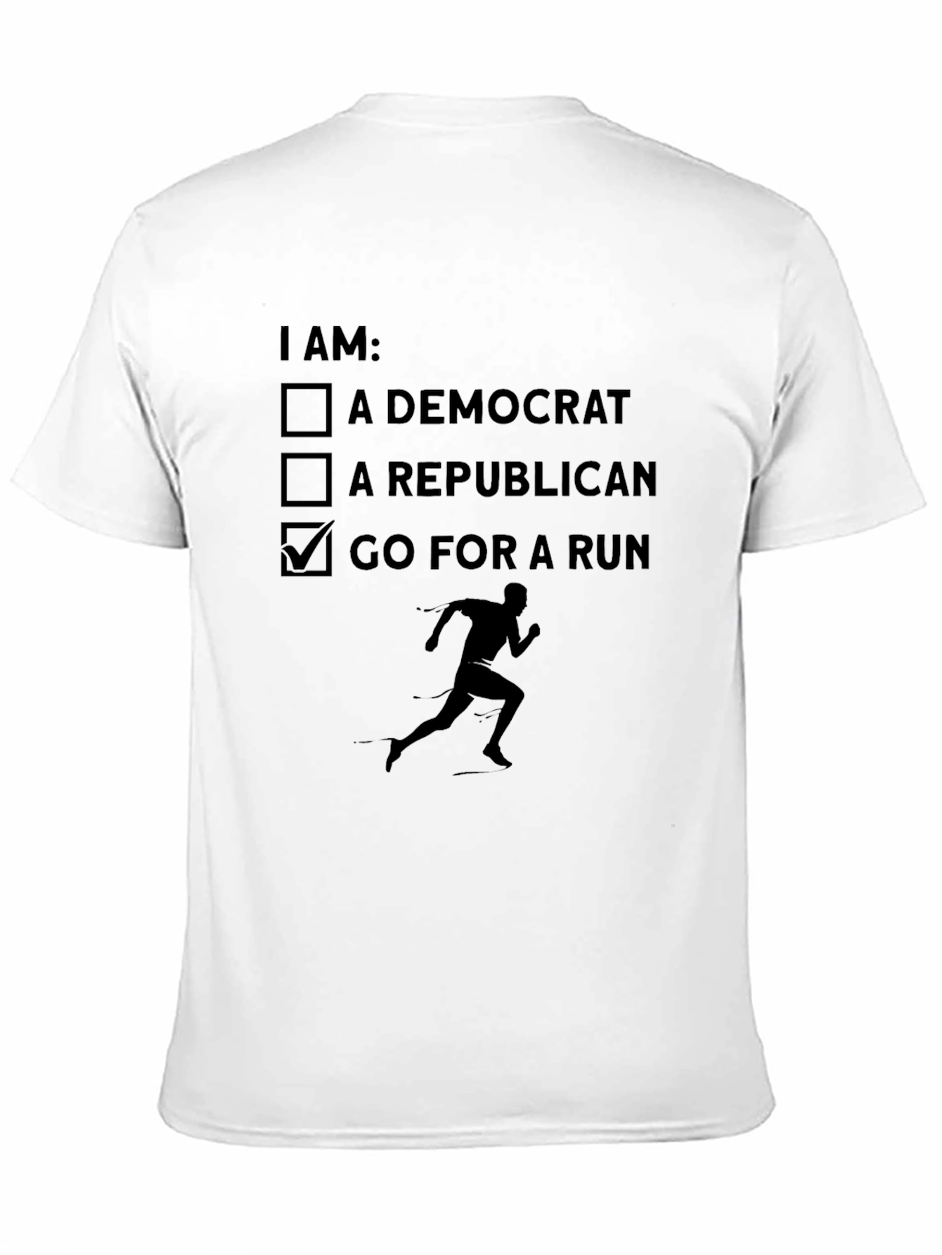 Black Running is My Party T-Shirt view 11