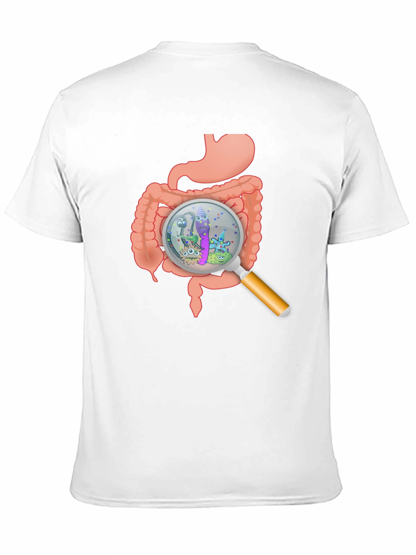 Black Gut Bacteria Graphic T-Shirt view 11