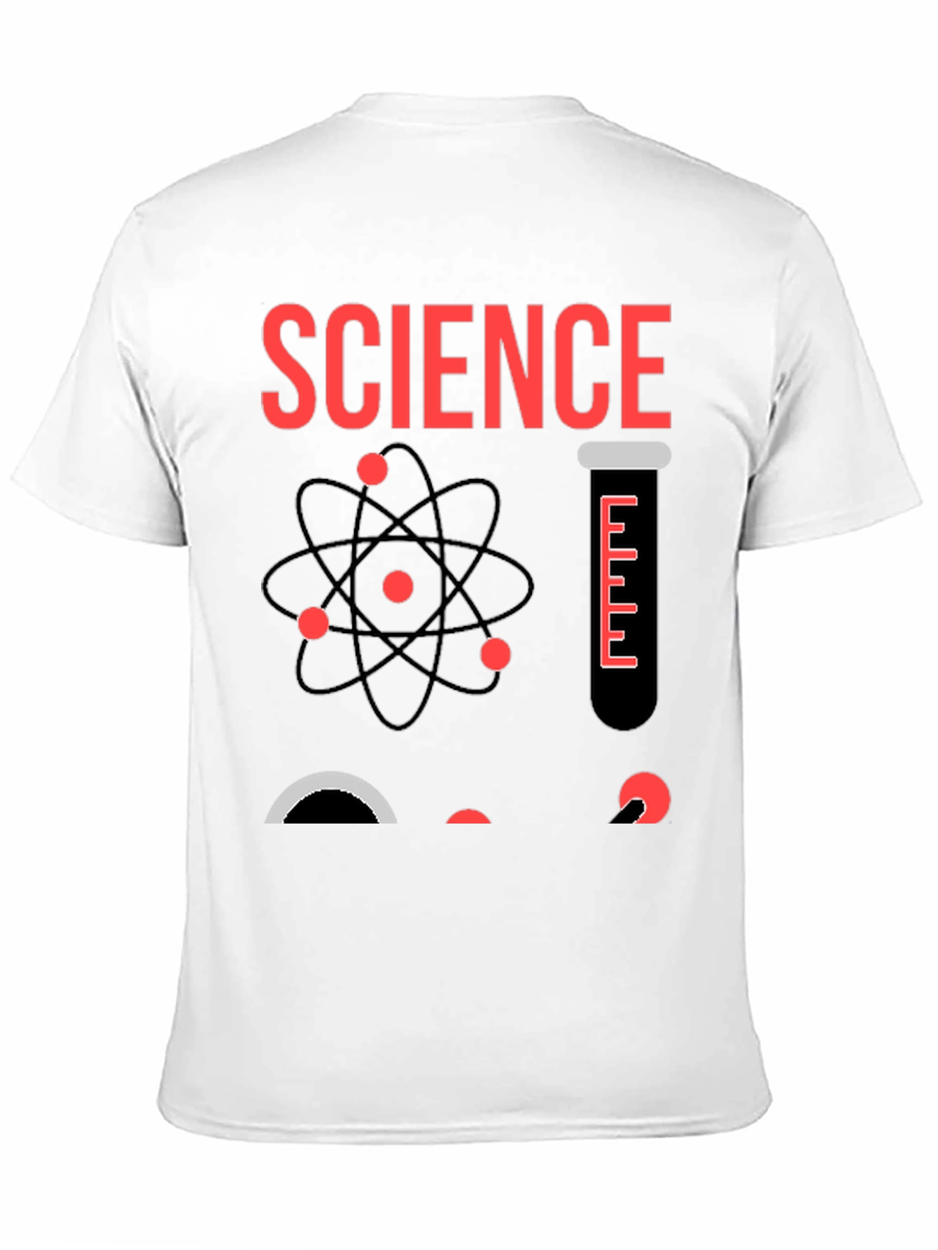 Black Science Graphic T-Shirt - Black Cotton Blend view 11