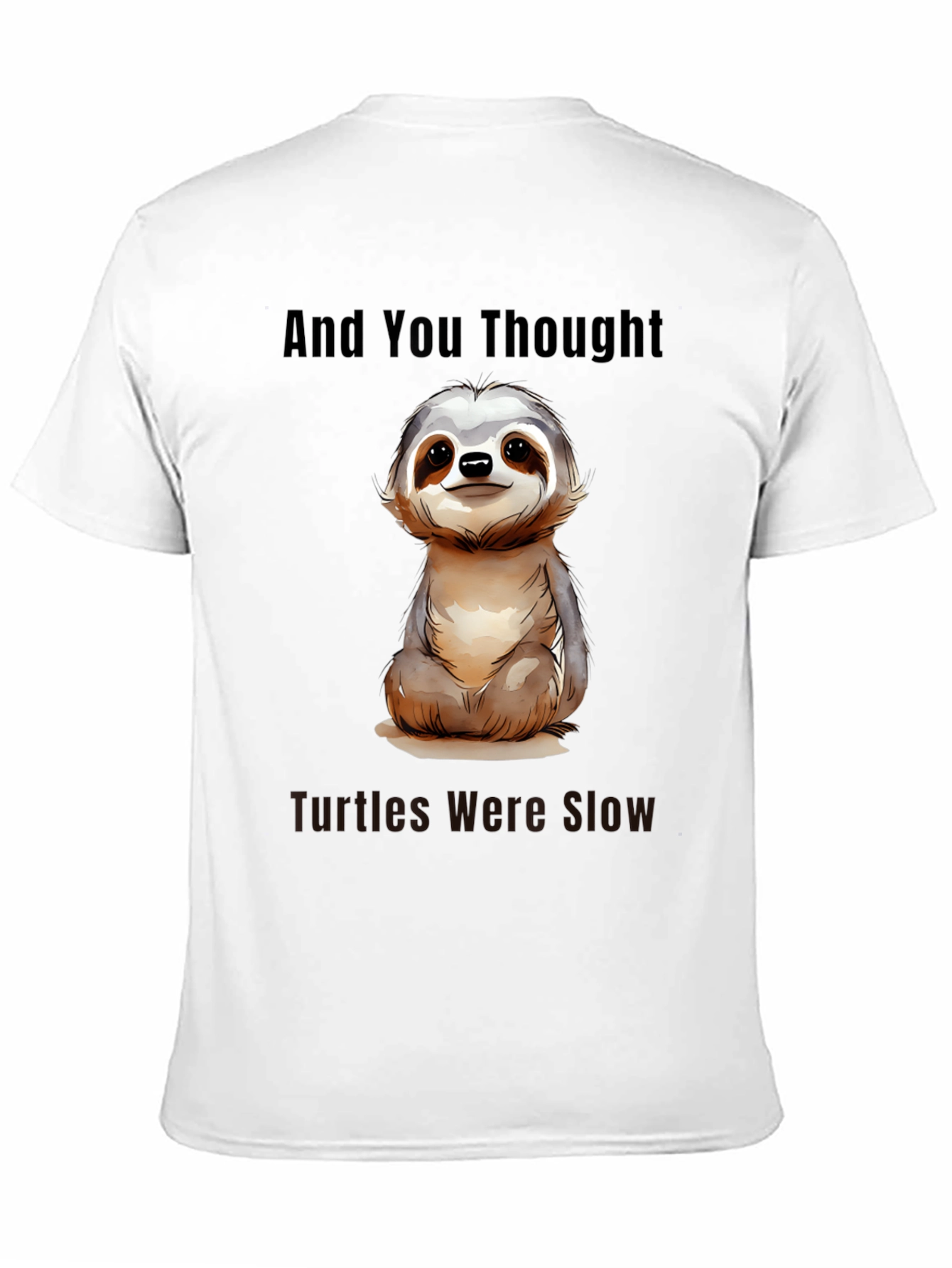 Black Sloth Graphic Tee - And You Thought Turtles Were Slow view 11