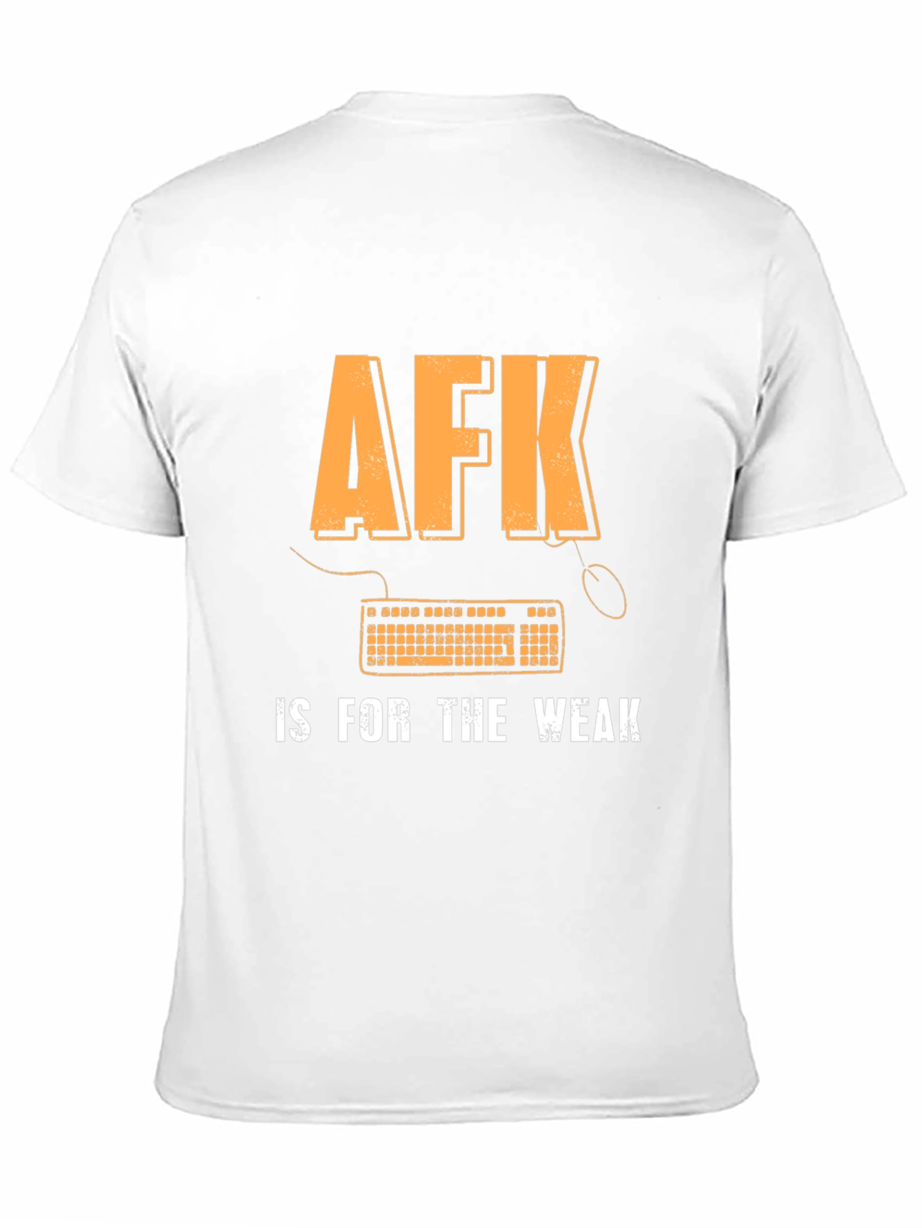 Black AFK is for the Weak Gamer T-Shirt view 11