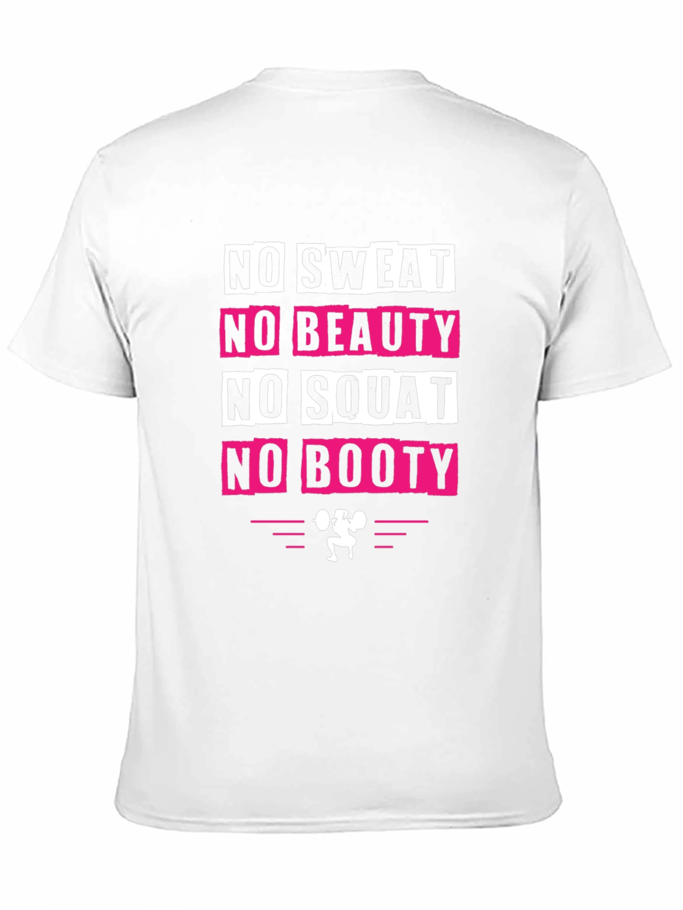 Black No Sweat No Booty Graphic Tee view 11