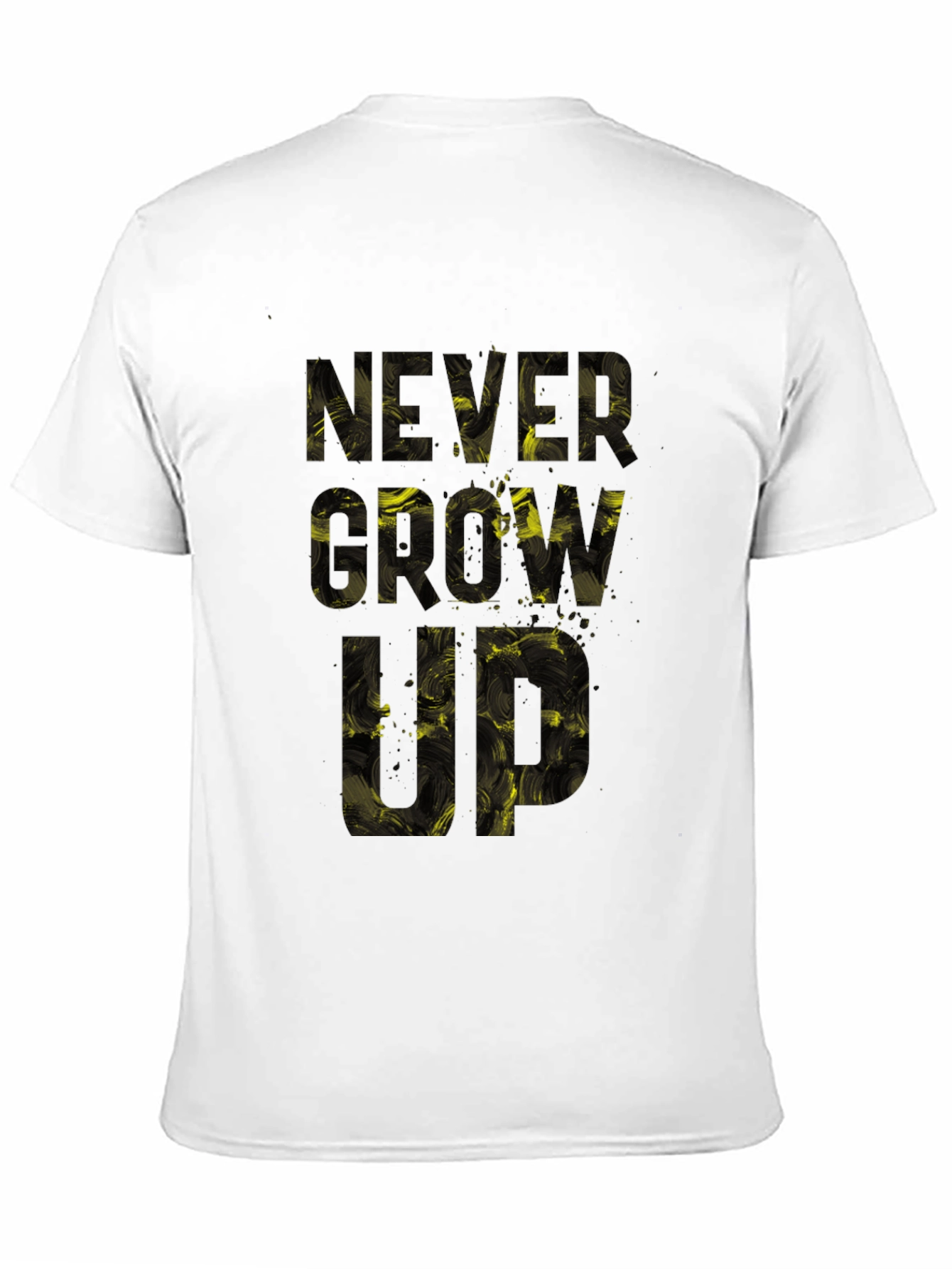 Never Grow Up Black T-Shirt - 11