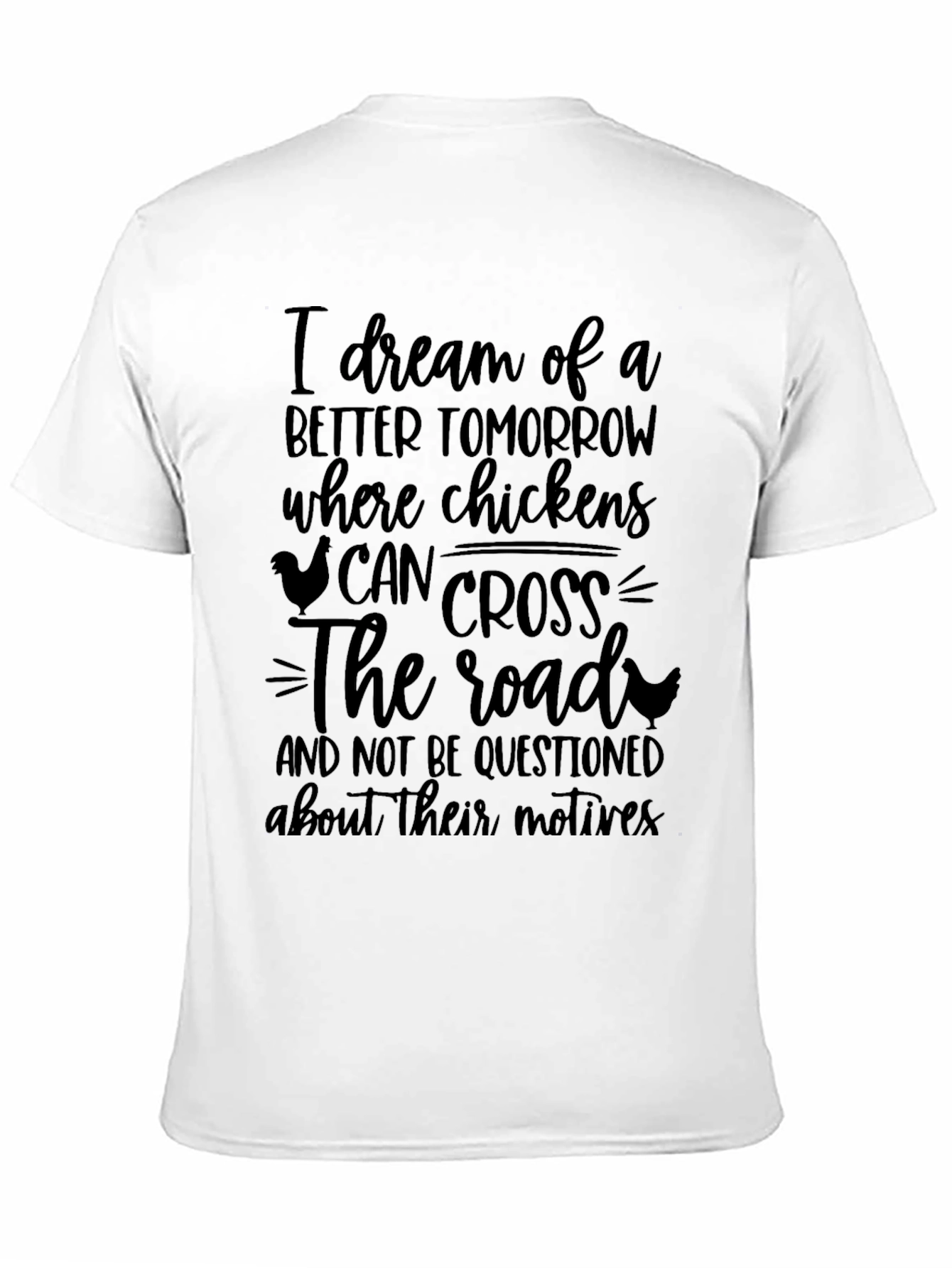 Black I Dream of Chickens T-Shirt - Funny Chicken Lover Tee view 11
