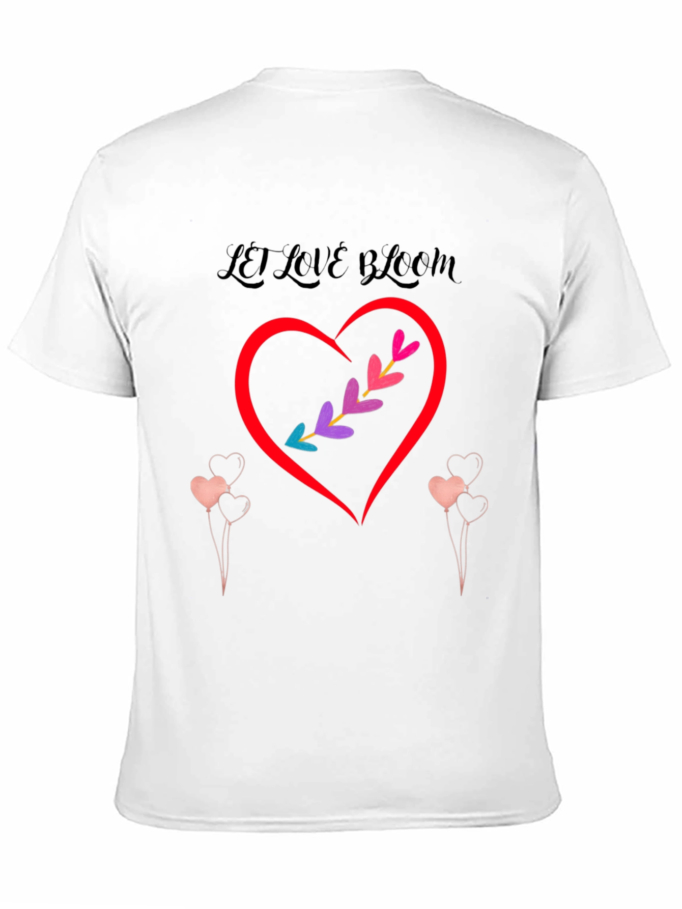 Black Love Bloom Black Graphic T-Shirt view 11