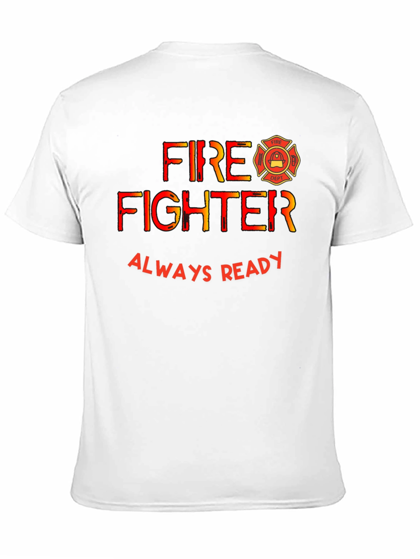 Black Firefighter Always Ready Black T-Shirt view 11