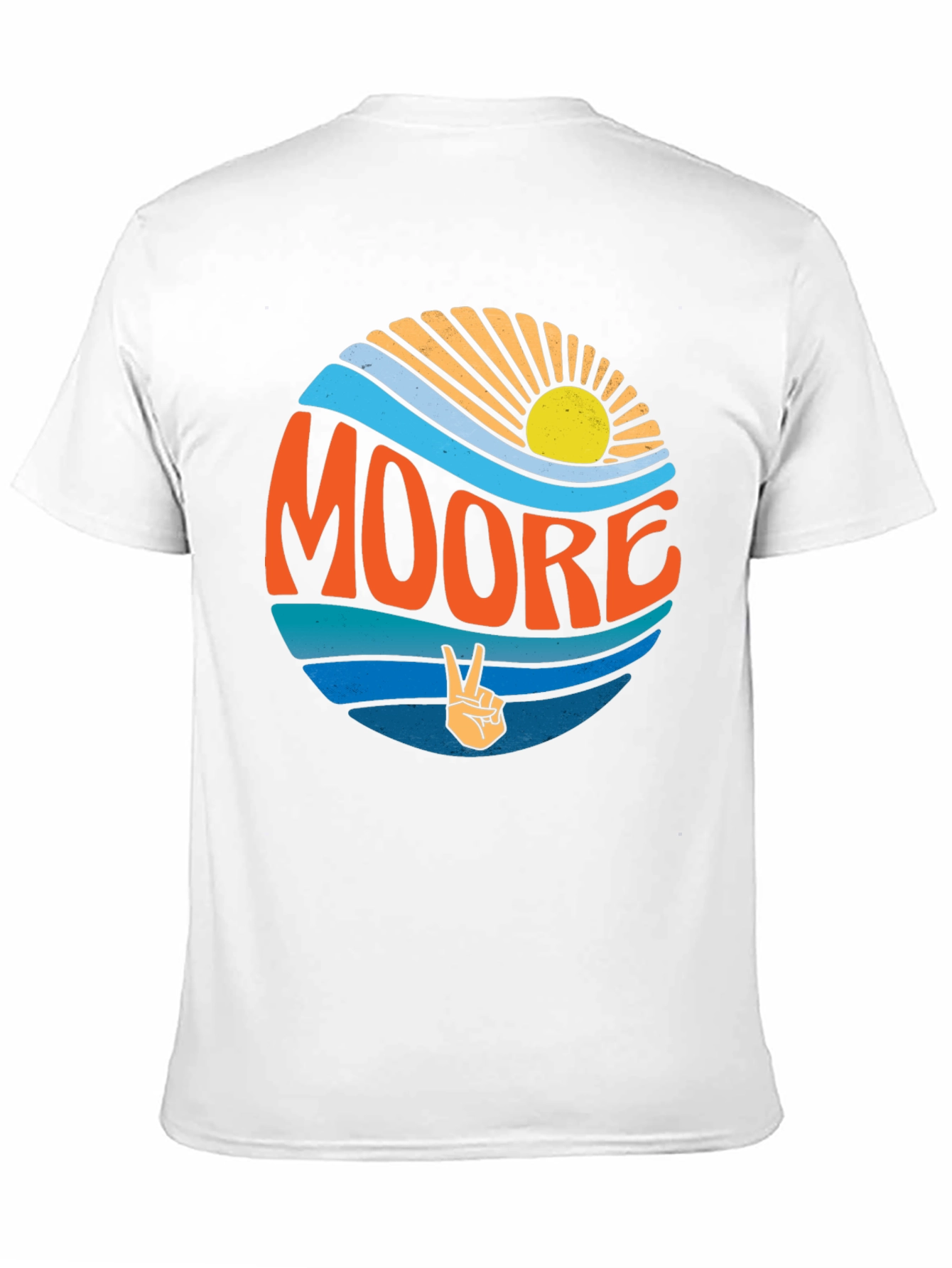 Black Retro Moore T-Shirt - Black Crew Neck Tee view 11